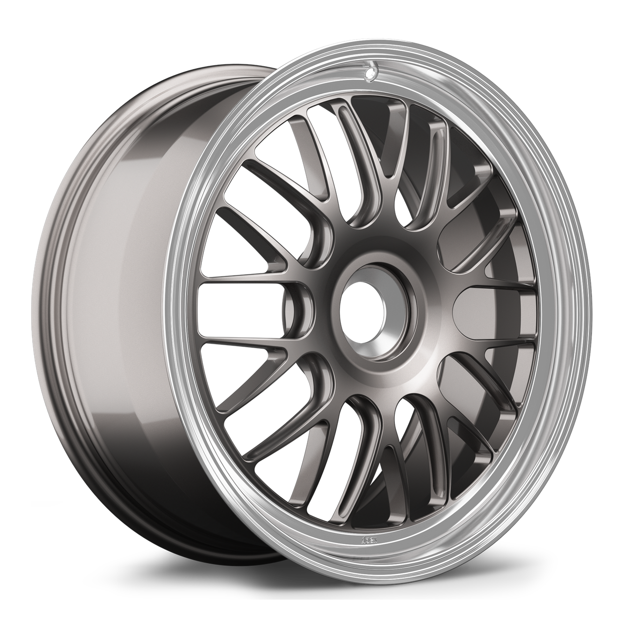 Apex ML-10RT 20x9 forged touring wheel in Anthracite Machined Lip finish with Porsche Center Lock mounting and ET47 offset