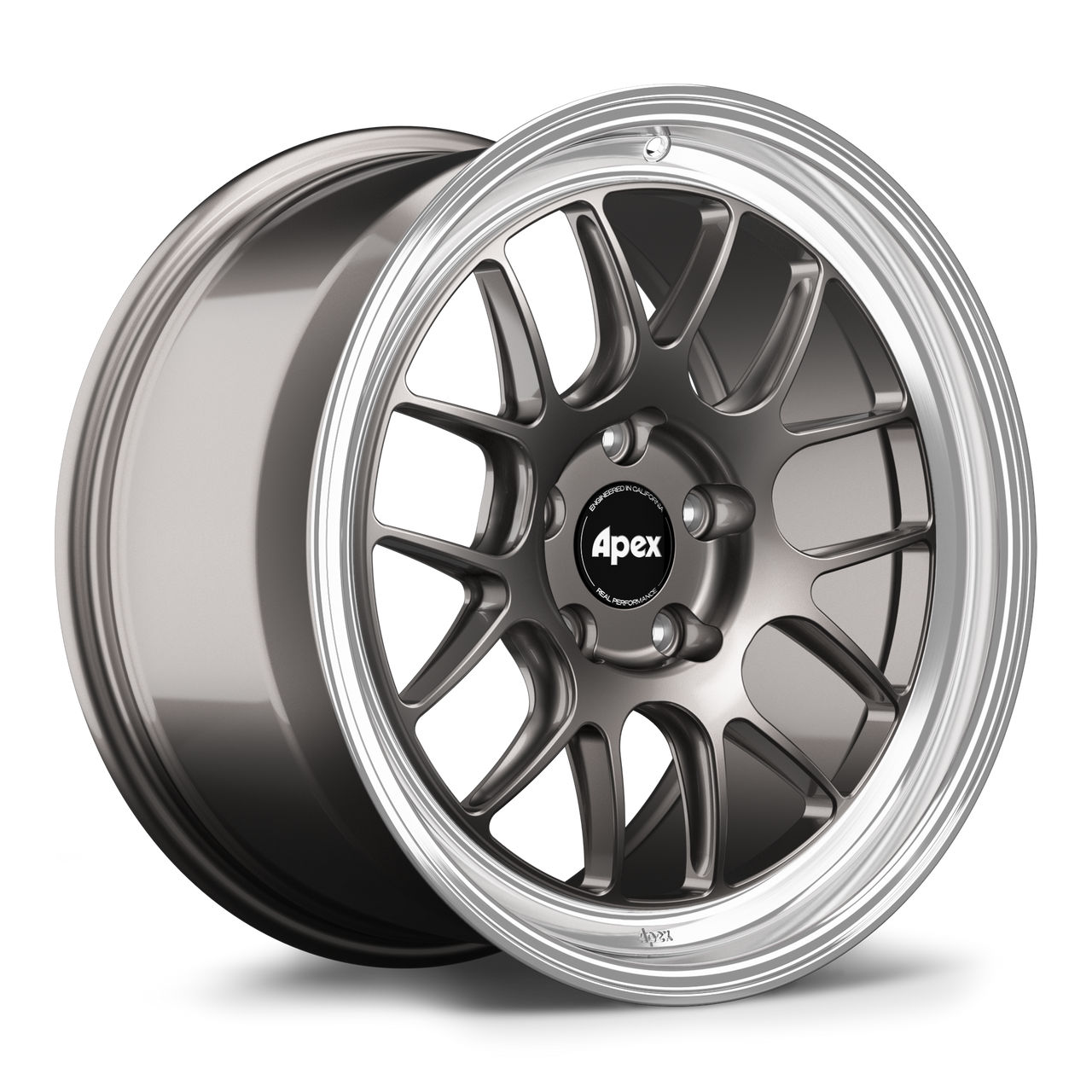 Apex ML-7RT 18x10 forged Porsche wheel in Anthracite Machined Lip with 5x130 BP and ET36 offset