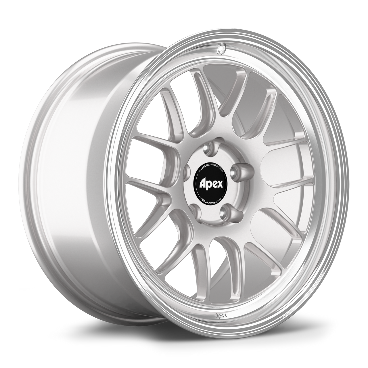 Apex ML-7RT 18x10 forged Porsche wheel in Race Silver Machined Lip with 5x130 BP and ET36 offset