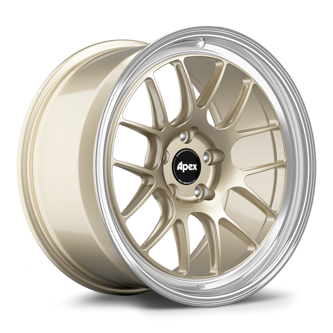 Apex ML-7RT 19x9.5 forged BMW wheel in Gloss Motorsport Gold Machined Lip with 5x120 BP and ET22 offset