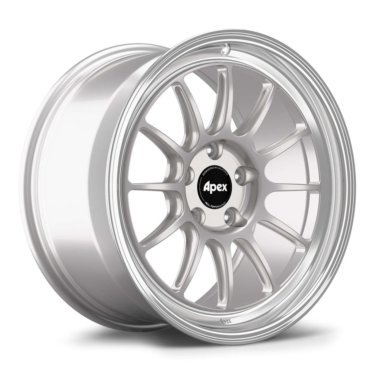 Apex SL-12RT 18x10 forged BMW wheel in Race Silver Machined Lip with 5x120 BP and ET25 offset