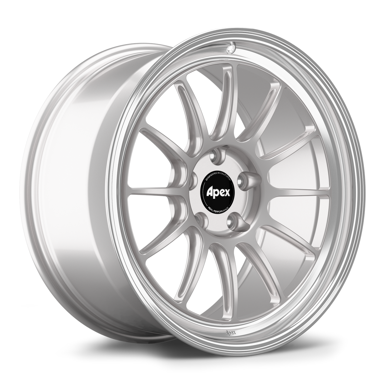 Apex SL-12RT 19x10 forged Chevrolet wheel in Race Silver Machined Lip with 5x120.65 BP and ET32 offset
