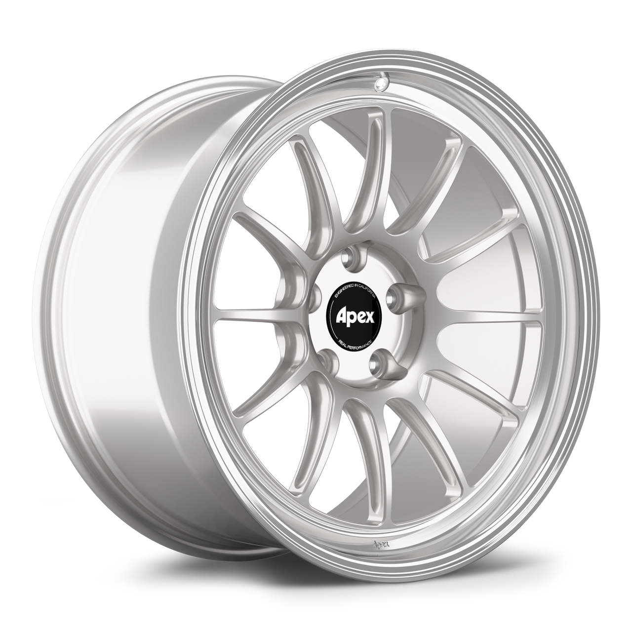 Apex SL-12RT 19x9.5 forged BMW wheel in Race Silver Machined Lip with 5x120 bolt pattern