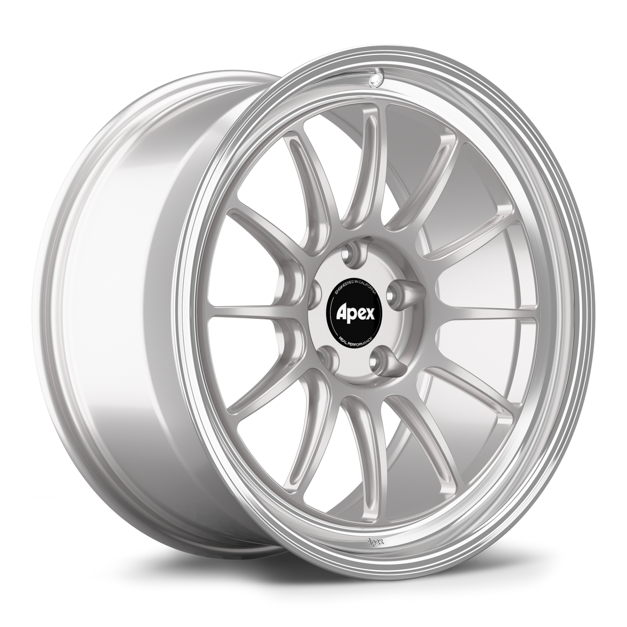 Apex SL-12RT 19x9 forged BMW wheel in Race Silver Machined Lip with 5x112 bolt pattern