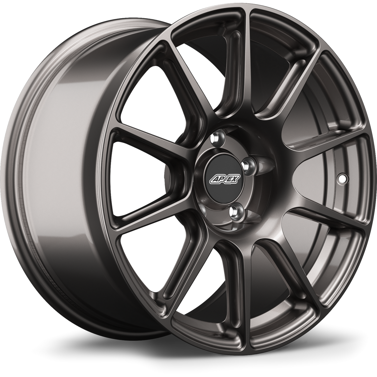 Apex SM-10 17x8.5 flow formed Audi Volkswagen wheel in Anthracite with 5x112 bolt pattern