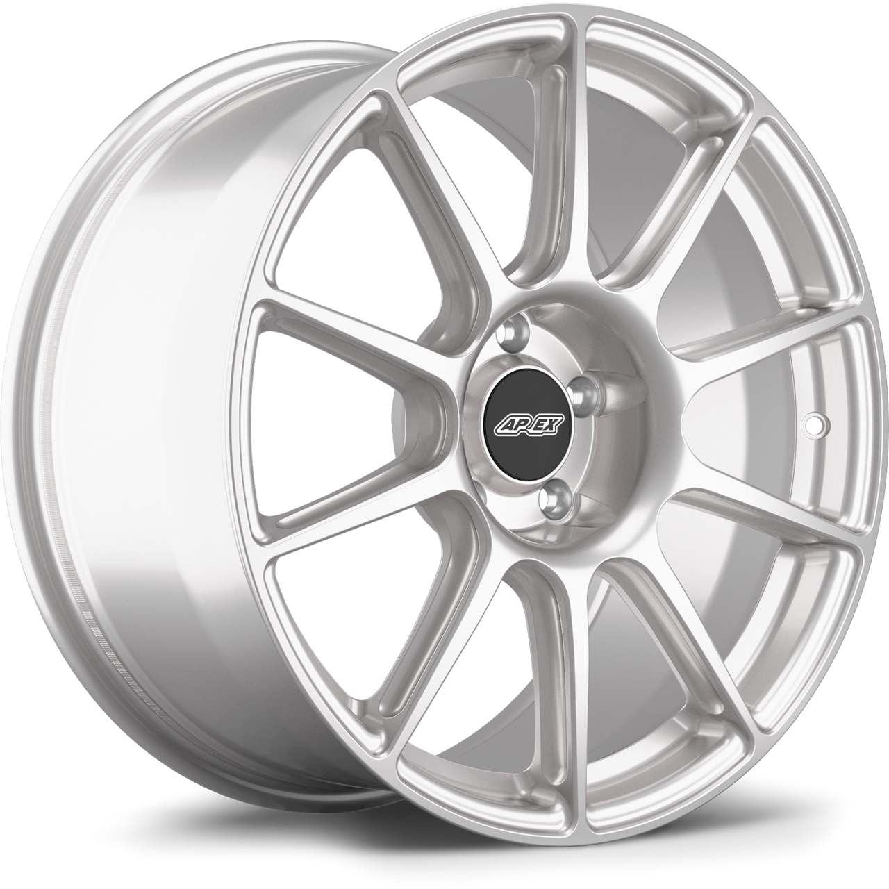Apex SM-10 18x8.5 Race Silver flow-formed wheel for Porsche with 5x130 bolt pattern