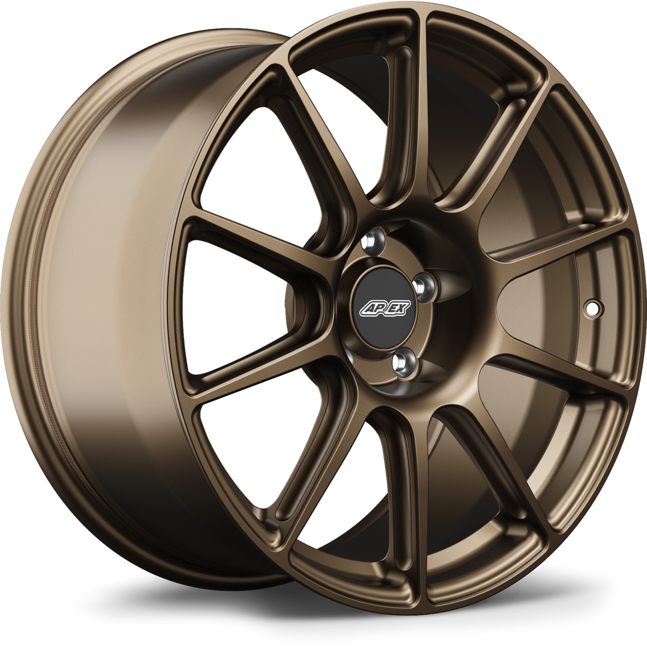 Apex SM-10 18x9 Satin Bronze flow-formed wheel for Porsche 5x130 applications