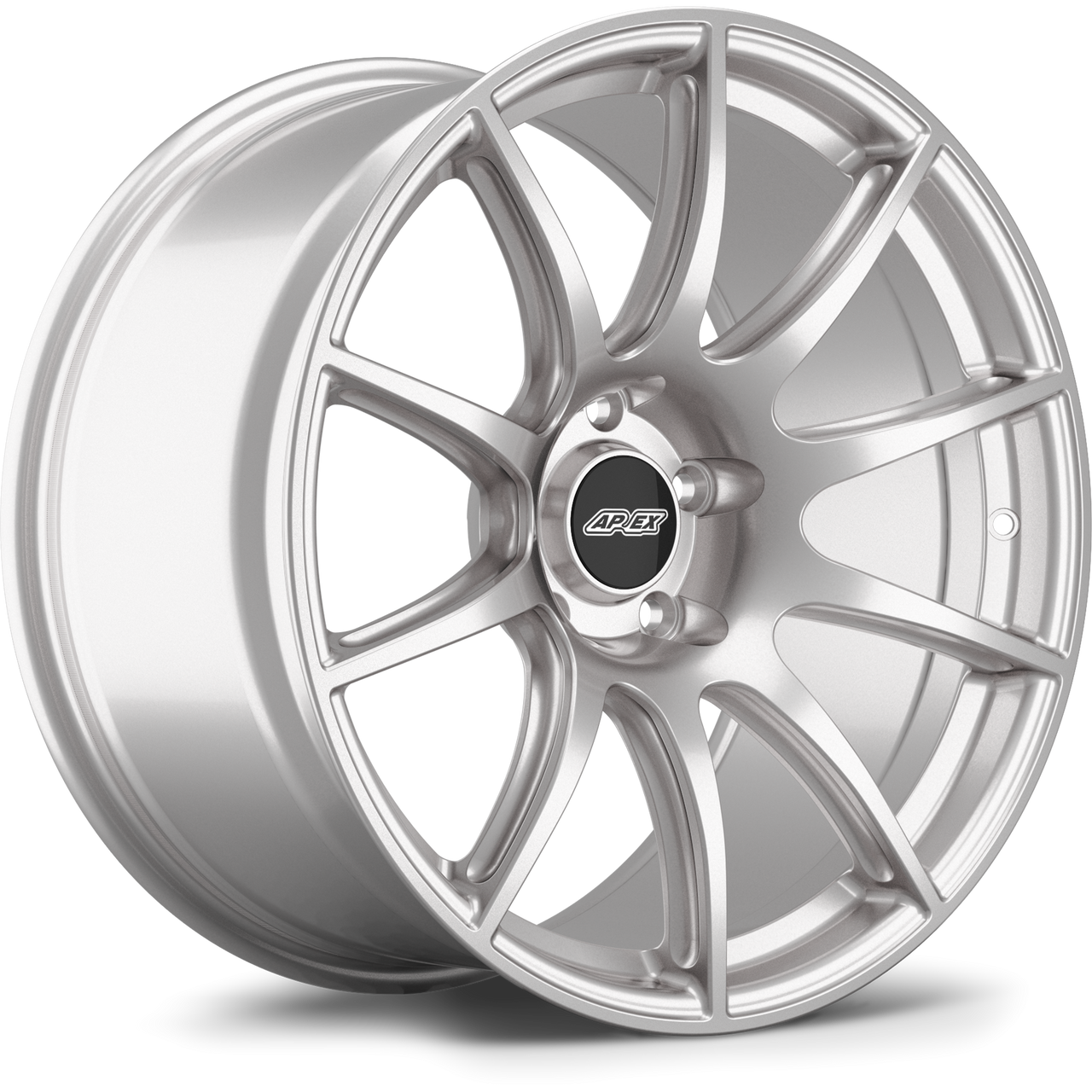 Apex SM-10 19x9.5 Race Silver flow-formed wheel with 5x120 bolt pattern and ET28 offset for BMW