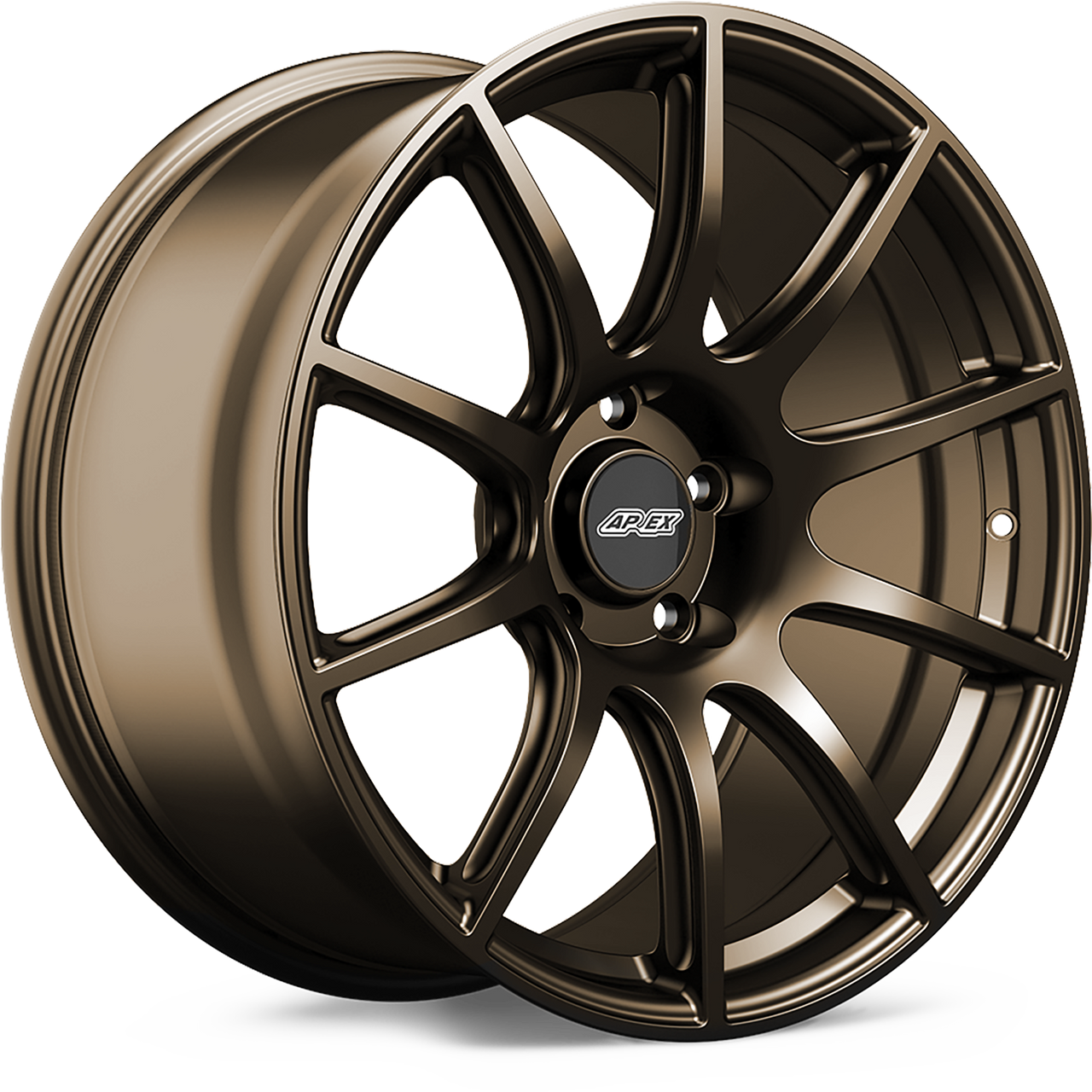 Apex SM-10 19x9 Satin Bronze flow-formed wheel for Ford Mustang applications