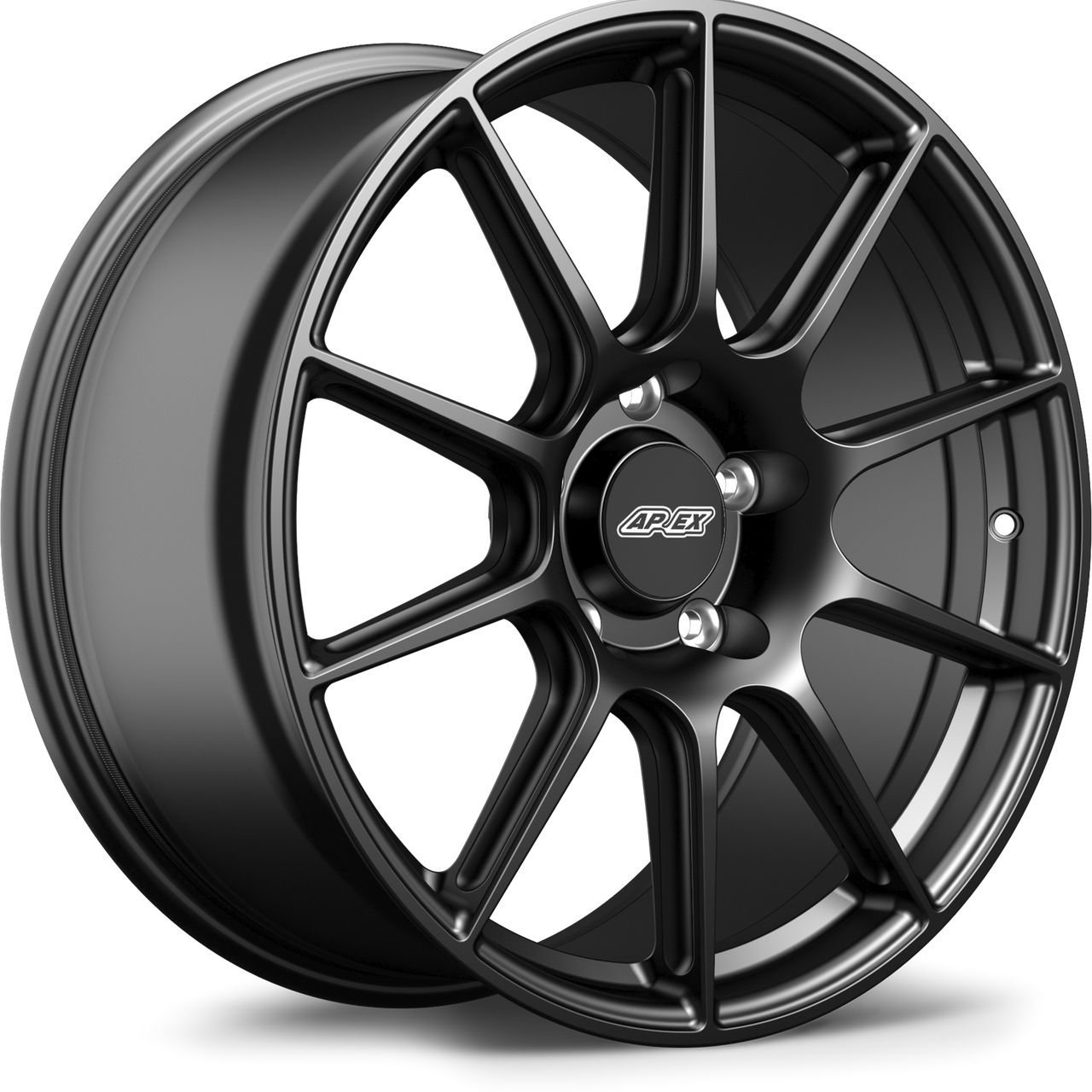 Apex SM-10 19x9 Satin Black flow-formed wheel for Porsche applications