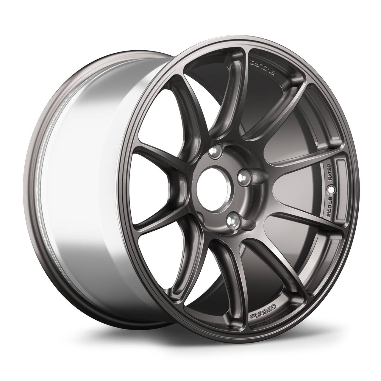Apex SM-10RE 18x10.5 Anthracite forged wheel with 5x130 BP and ET47 offset for Porsche Clubsport applications