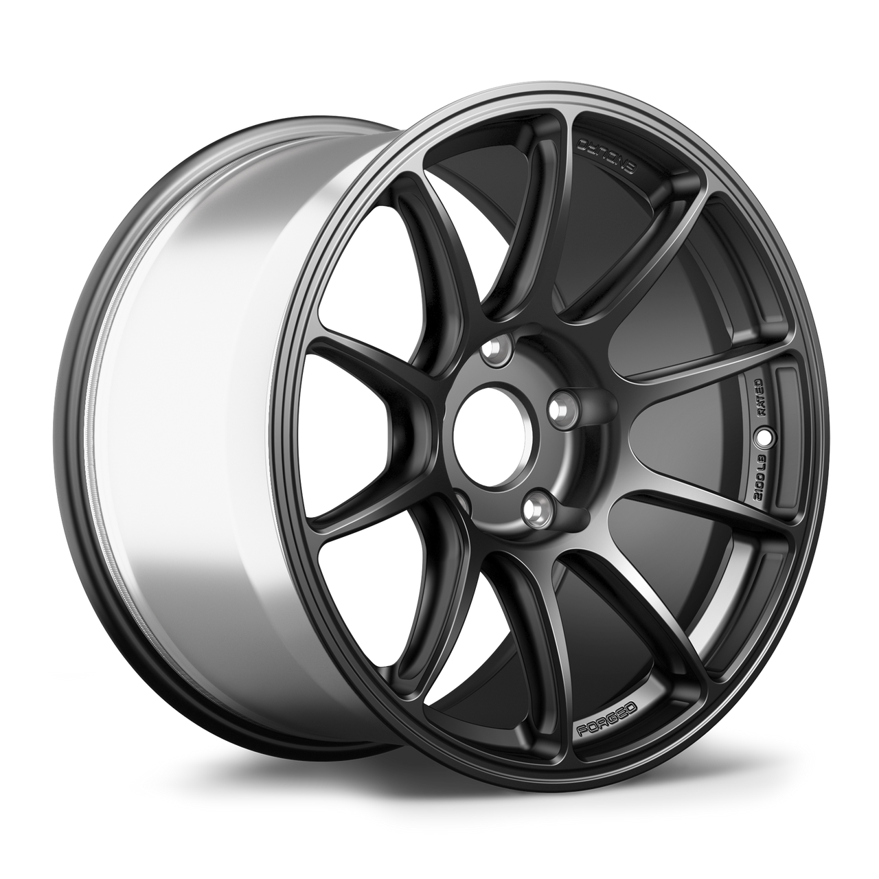 Apex SM-10RE 18x10 Satin Black forged wheel with 5x130 BP and ET36 offset for Porsche applications