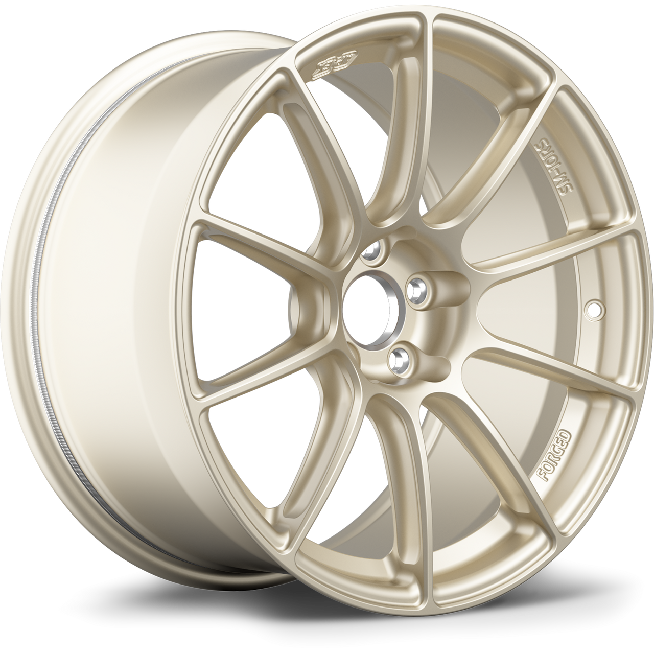 Apex SM-10RS 17x10 forged Motorsport Gold wheel with 5x114.3 bolt pattern and ET48 offset
