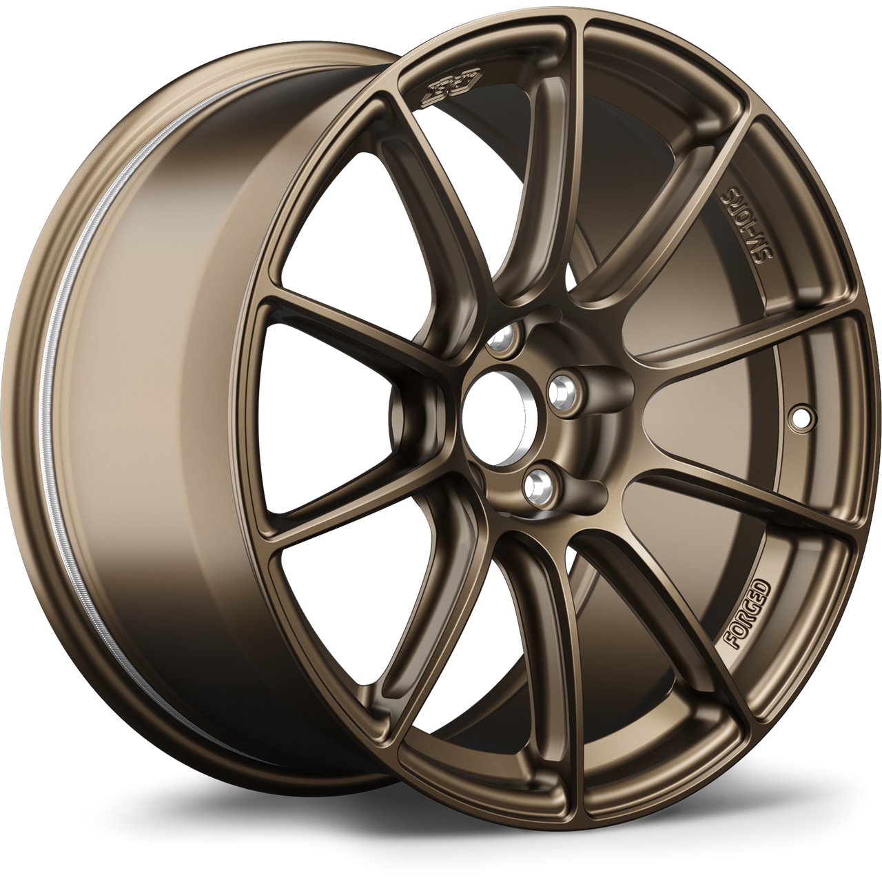 Apex SM-10RS 17x10 forged Satin Bronze wheel with 5x114.3 bolt pattern and ET48 offset