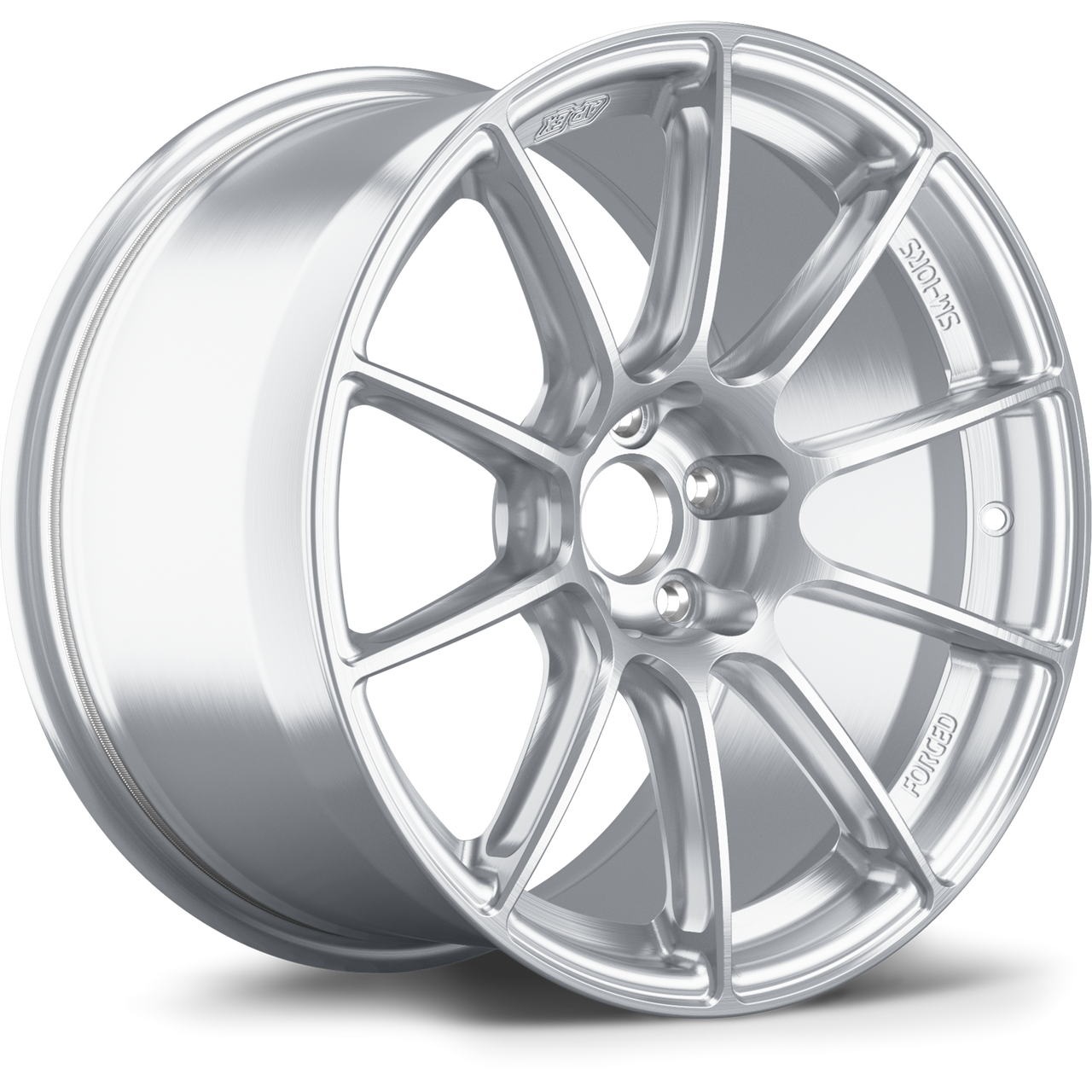 SM10RS1785ET23-51143-601-BC Apex SM-10RS forged wheel in Brushed Clear with reinforced Sprint spec inner lip