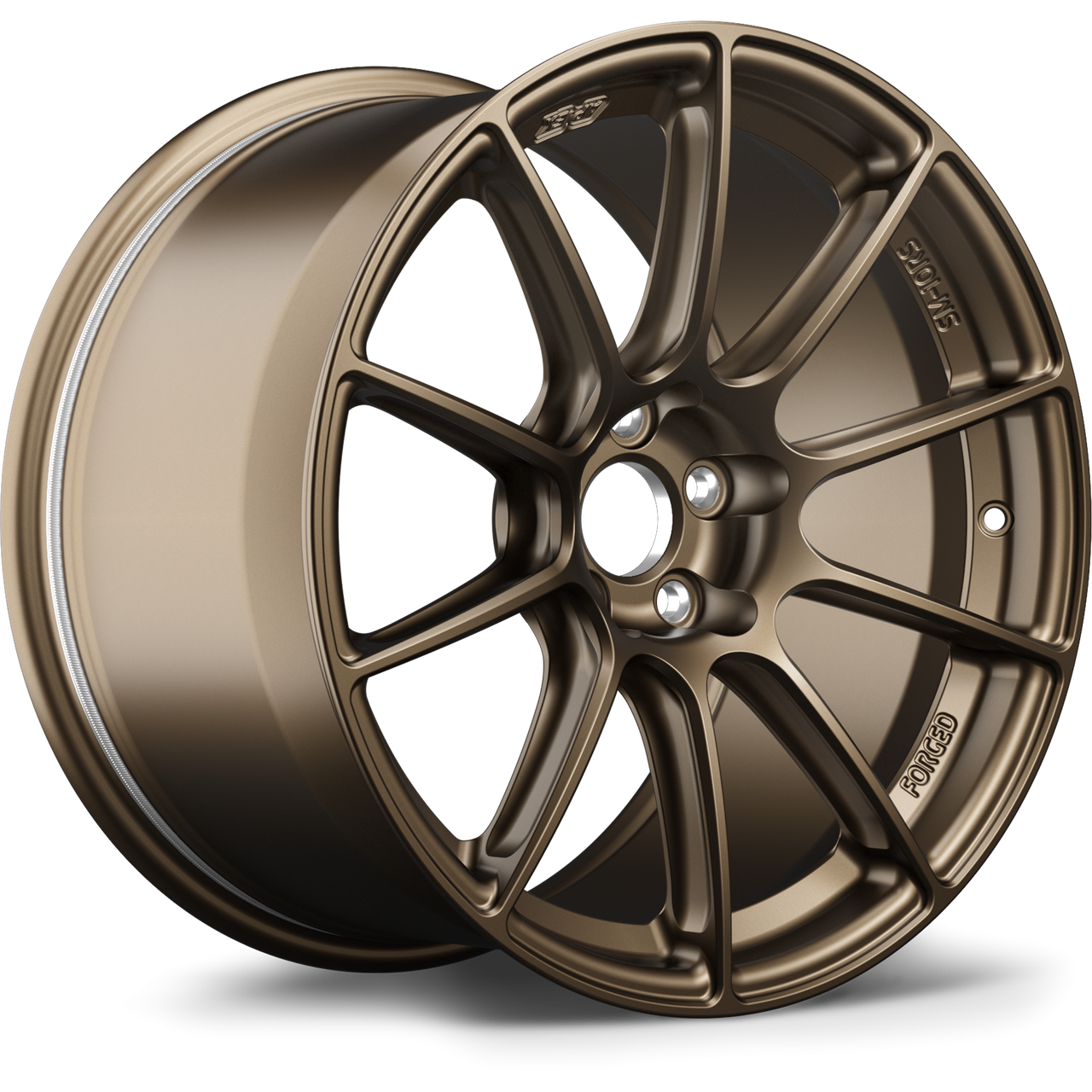 Apex SM-10RS 17x8.5 forged Satin Bronze wheel with 5x114.3 bolt pattern and ET23 offset