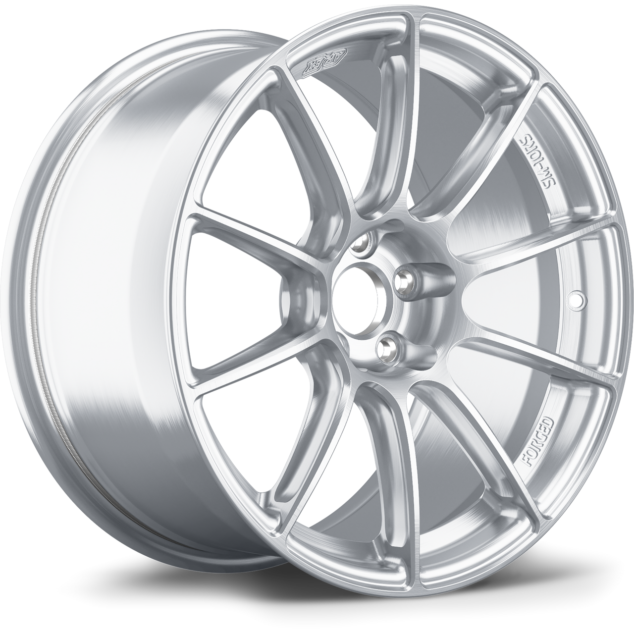 Apex SM-10RS 17x9.5 forged Brushed Clear wheel with 5x114.3 bolt pattern and ET51 offset