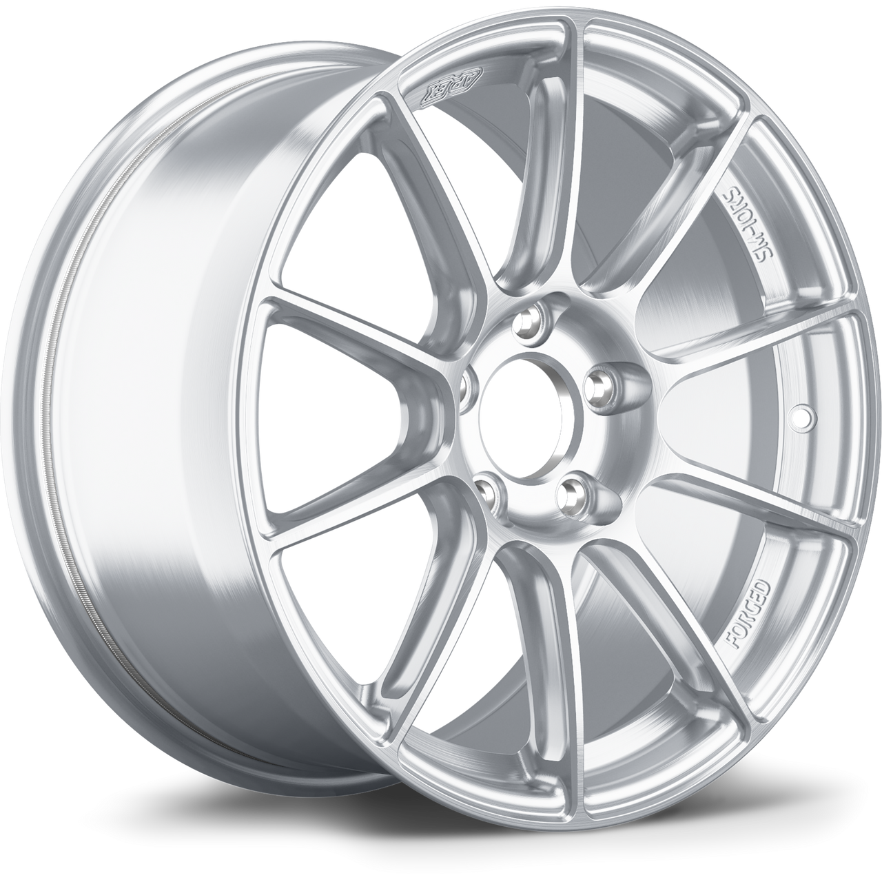 Apex SM-10RS 17x9 forged Brushed Clear wheel with 5x114.3 bolt pattern ET61 offset SM10RS179ET61-51143-701-BC