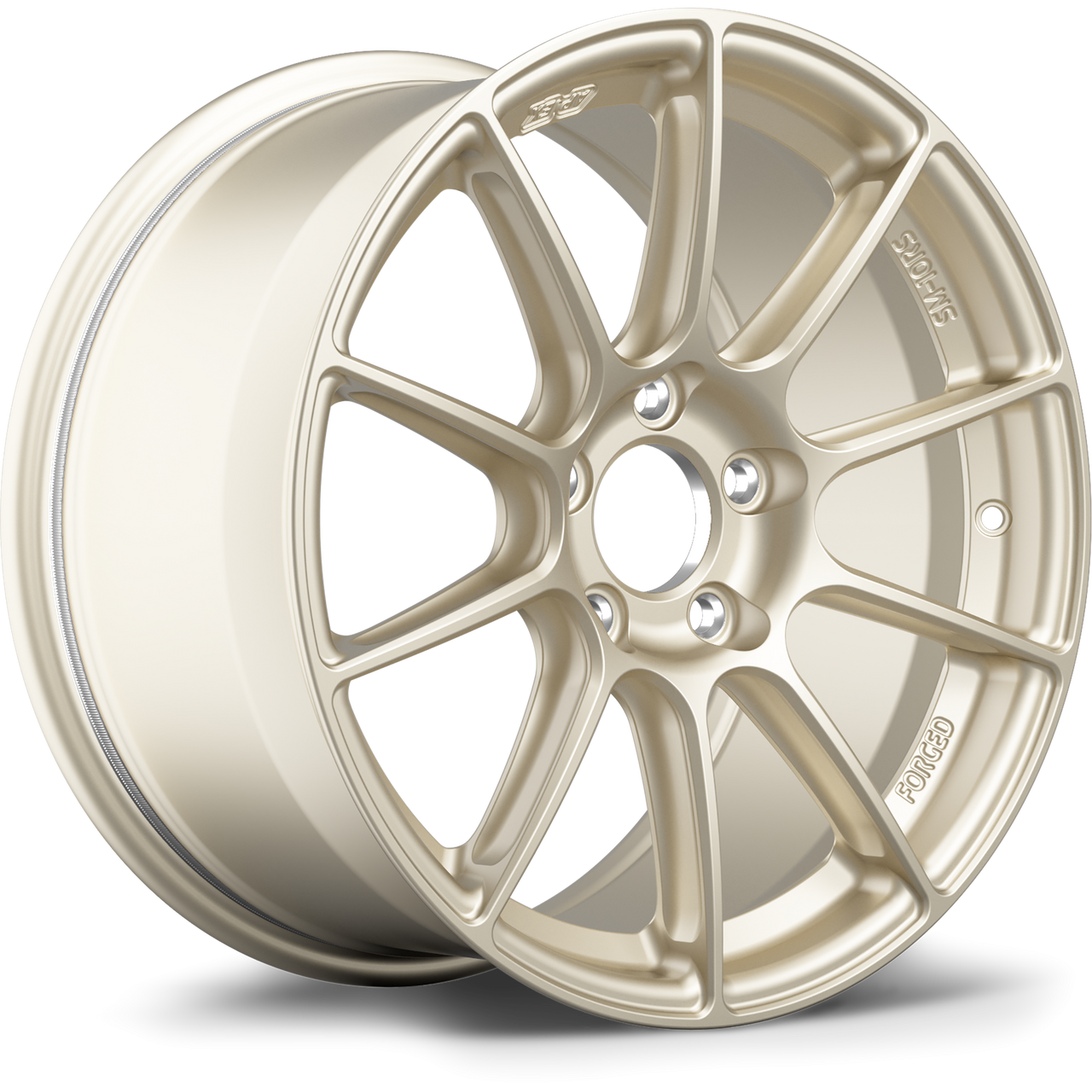 Apex SM-10RS 17x9 forged Motorsport Gold wheel with 5x114.3 bolt pattern ET61 offset SM10RS179ET61-51143-701-MGD