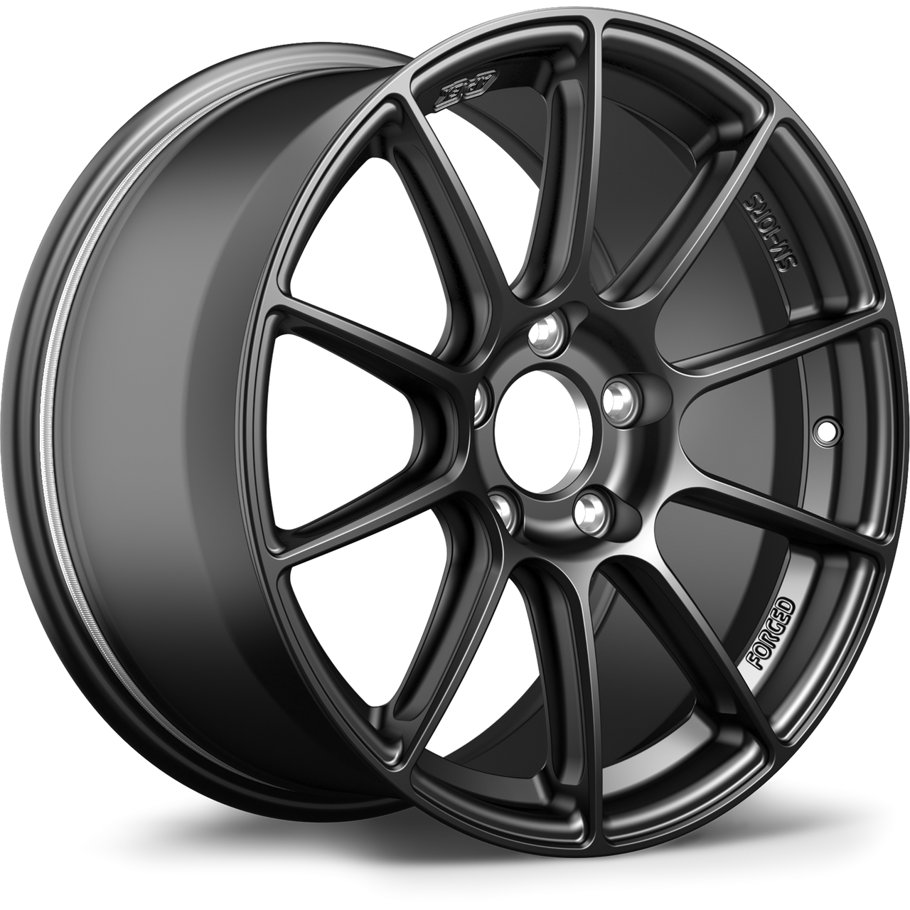 Apex SM-10RS 18x10.5 forged Satin Black wheel with 5x120 bolt pattern ET22 offset SM10RS18105ET22-5120-7256-NSBK