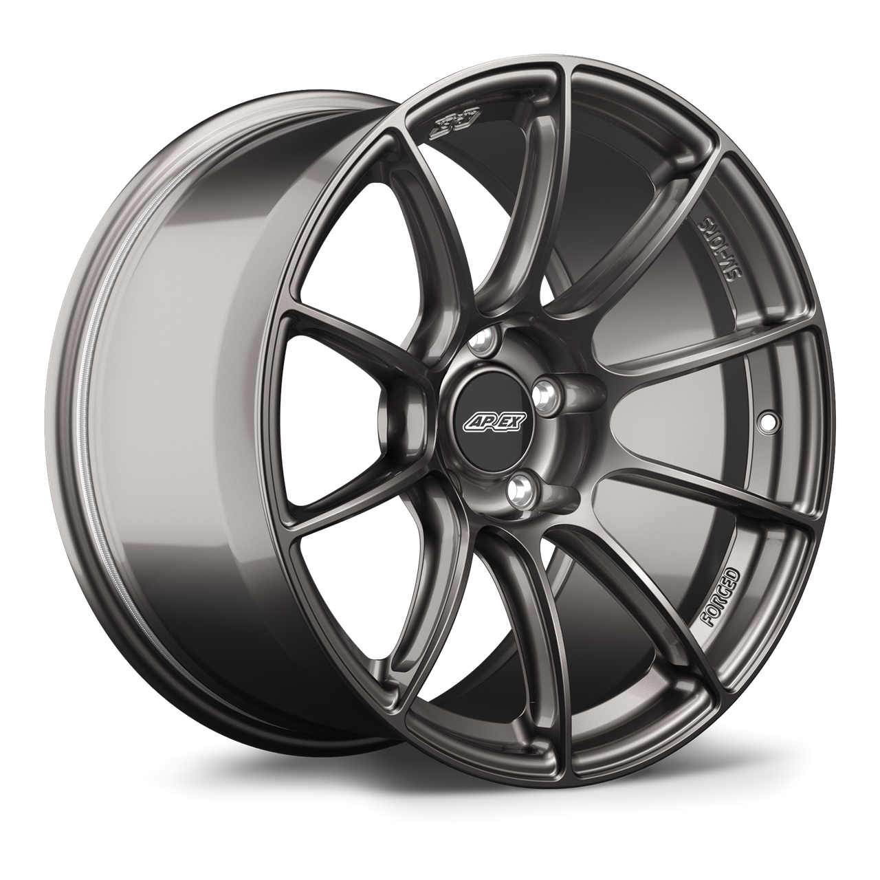 Apex SM-10RS 18x10 Anthracite forged wheel with 5x120 bolt pattern and ET25 offset for BMW applications