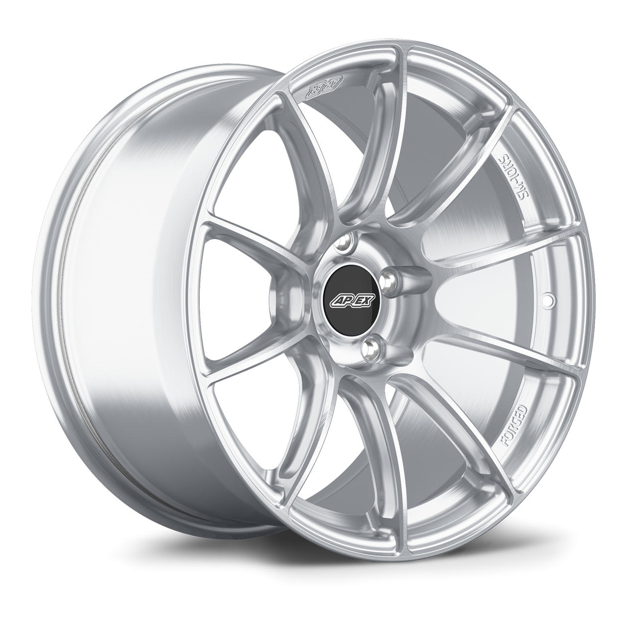 Apex SM-10RS 18x10 Brushed Clear forged wheel with 5x120 bolt pattern and ET25 offset for BMW applications