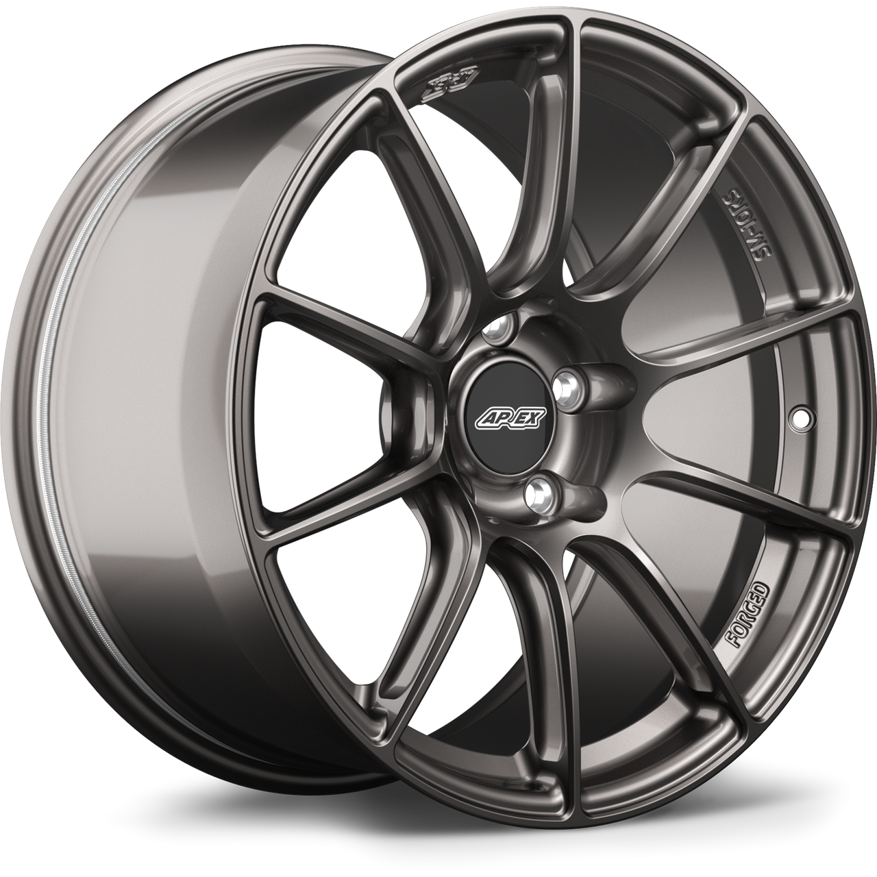 Apex SM-10RS 18x10 Anthracite forged wheel with 5x130 bolt pattern and ET36 offset for Porsche applications