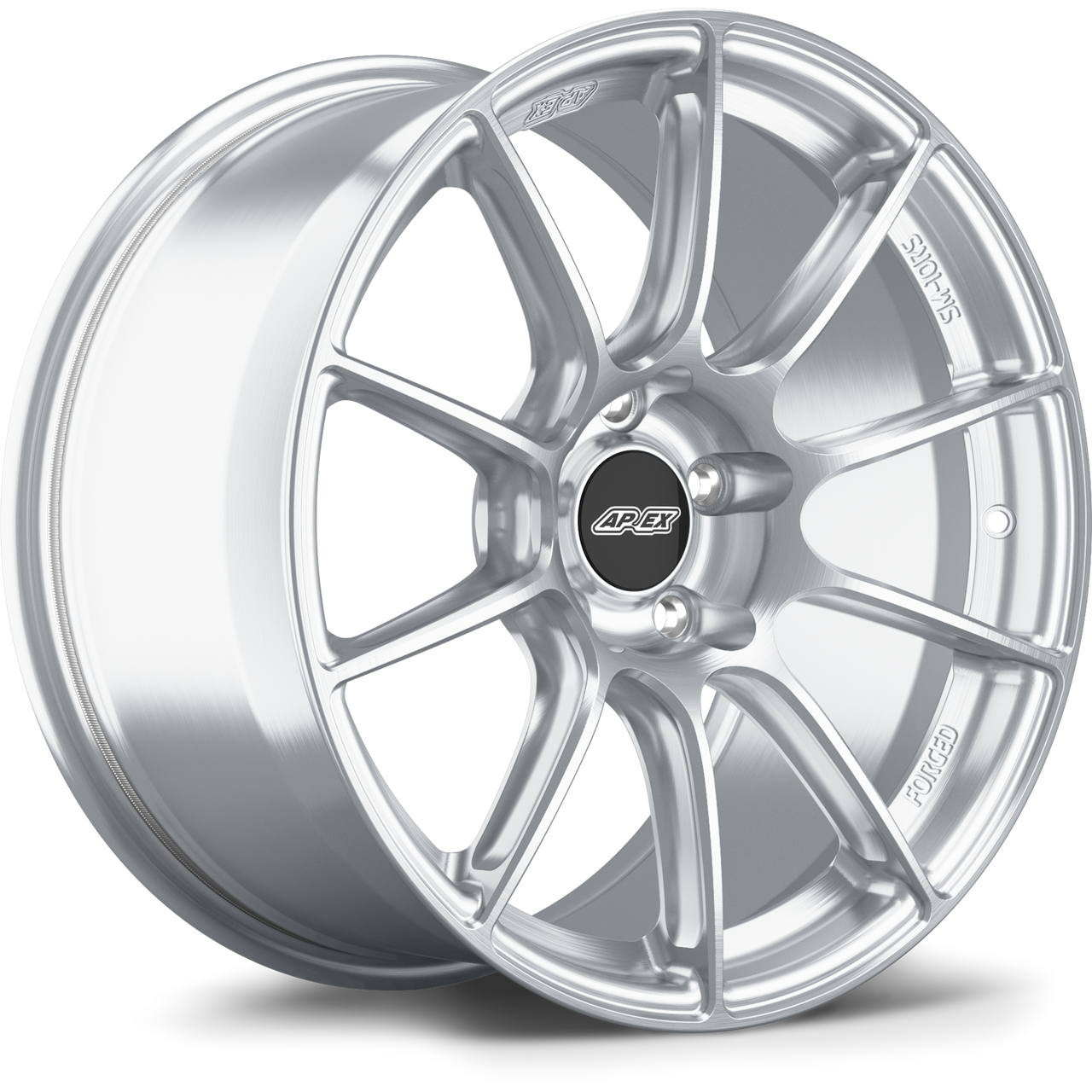 Apex SM-10RS 18x9.5 Brushed Clear forged wheel with 5x100 bolt pattern and ET40 offset for Toyota 86 and Subaru BRZ