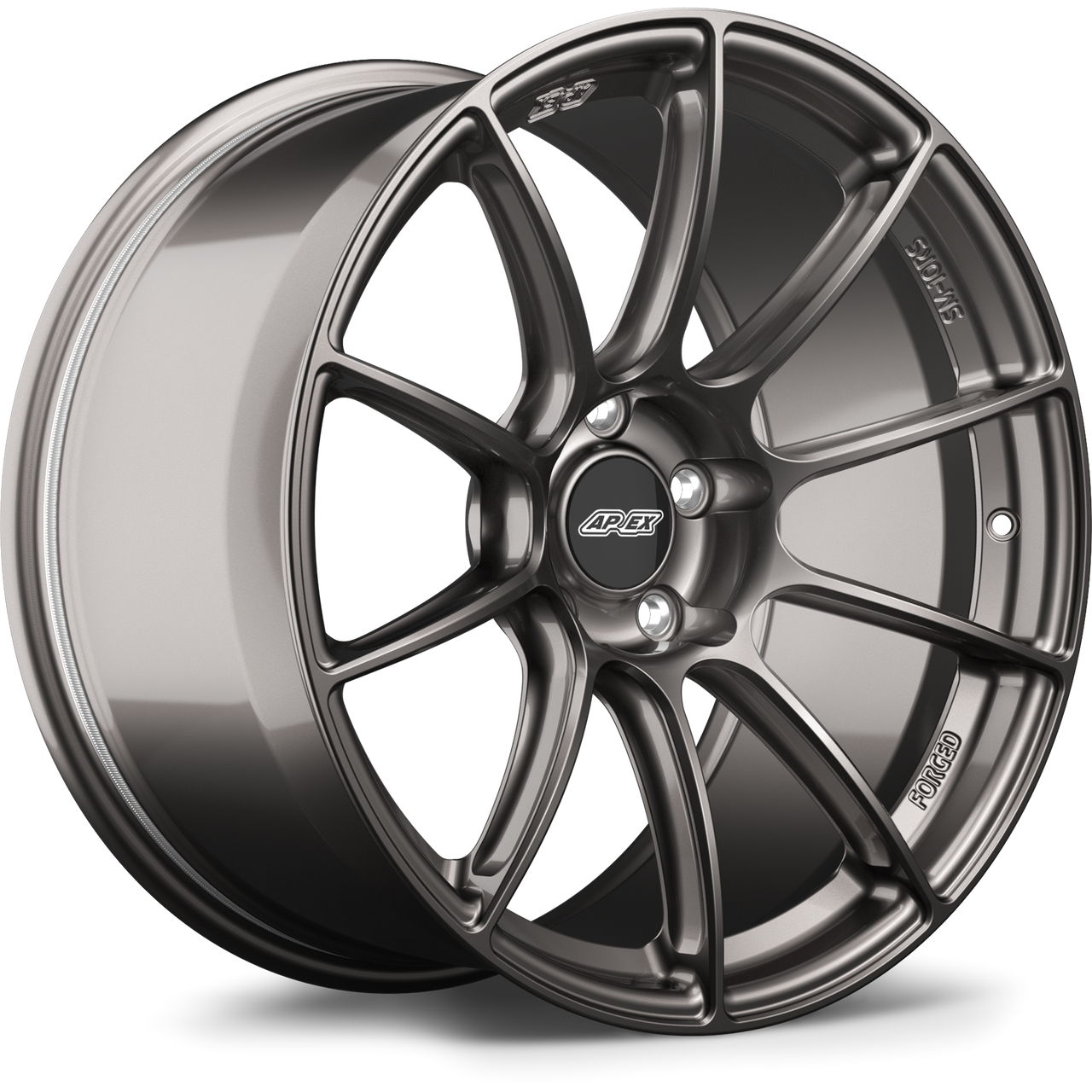 Apex SM-10RS 19x10.5 forged wheel Anthracite finish 5x130 bolt pattern ET44 71.6mm center bore SM10RS19105ET44-5130-716-AN