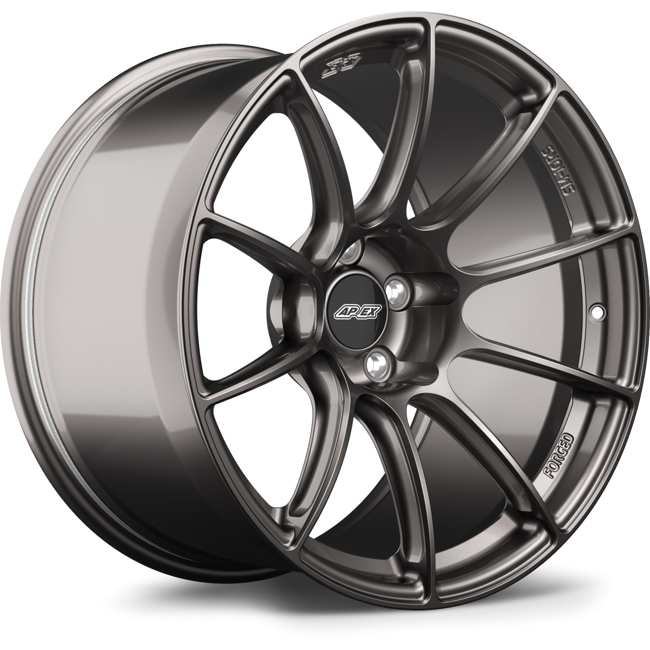 Apex SM-10RS 19x10 forged wheel Anthracite finish 5x112 bolt pattern ET12 66.6mm center bore SM10RS1910ET12-5112-666-AN