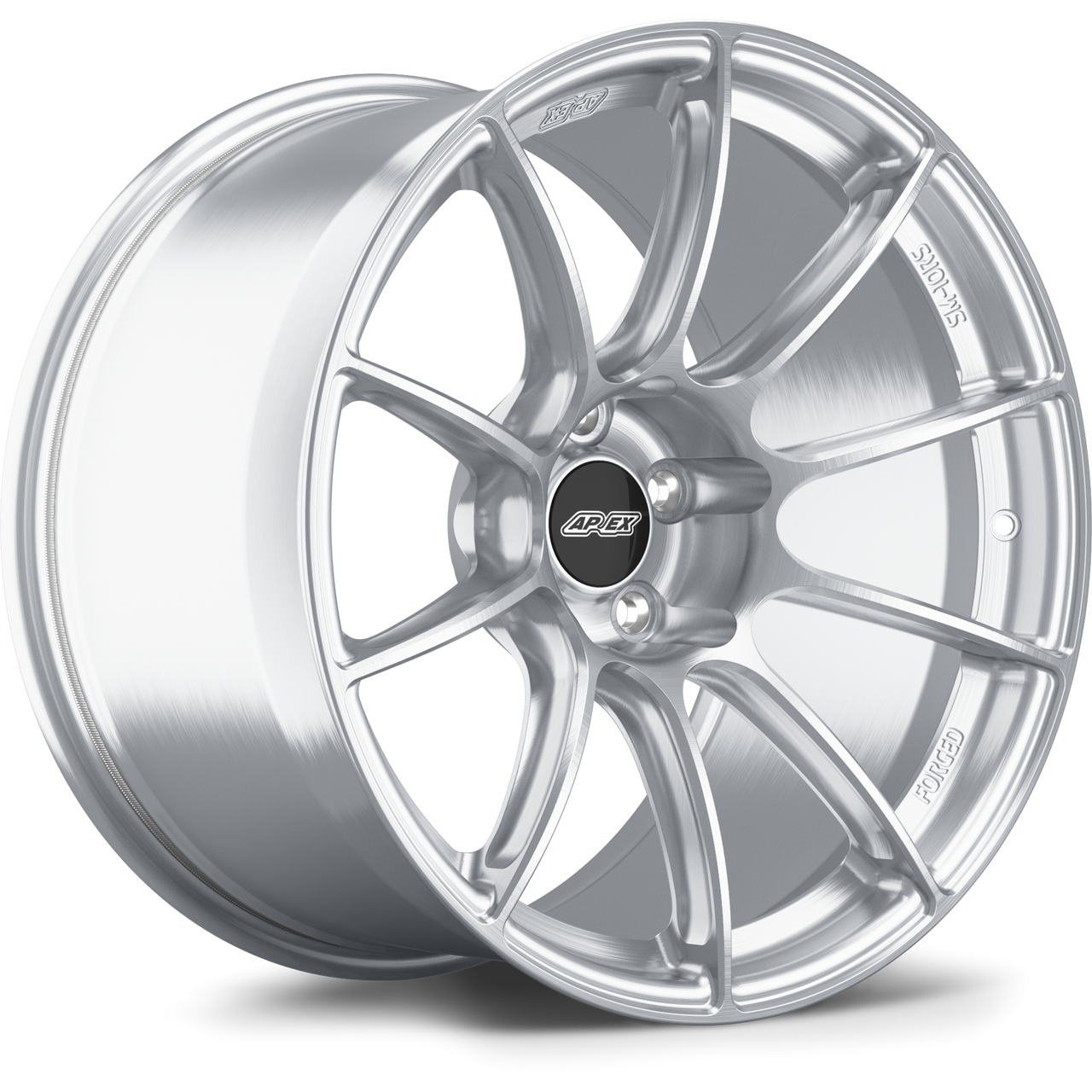 Apex SM-10RS 19x11 forged wheel Brushed Clear finish 5x112 BP ET22 offset 66.6mm center bore SM10RS1911ET22-5112-666-BC