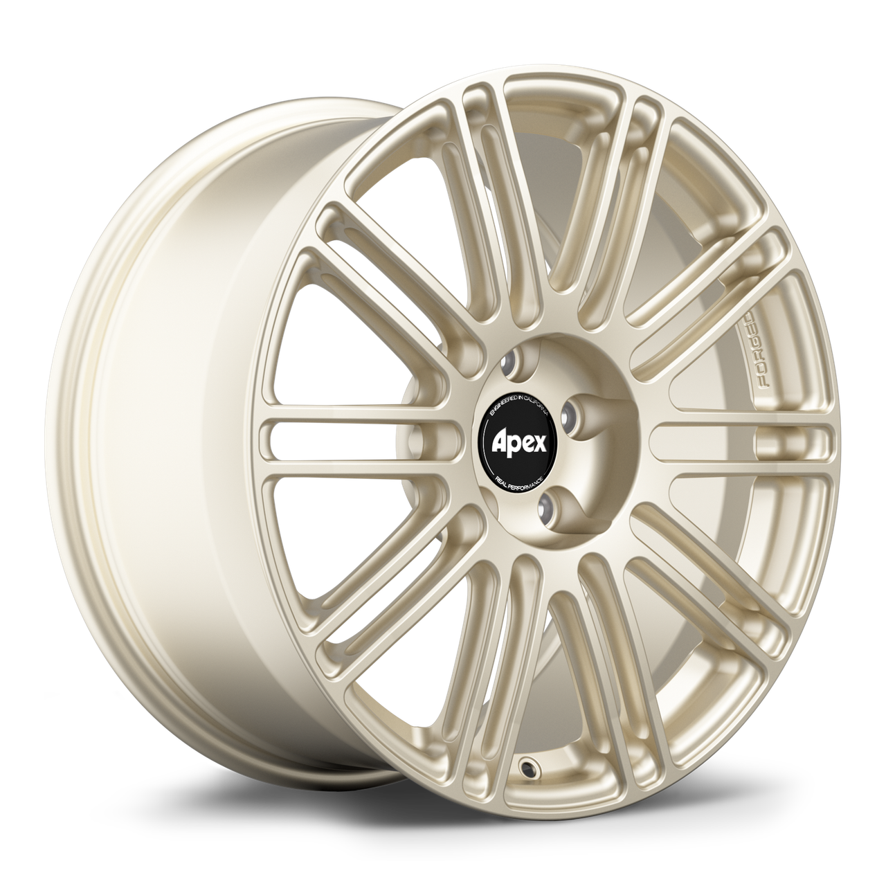 Apex TC-10RT 18x9.5 forged wheel in Motorsport Gold with 5x112 bolt pattern ET41 and 57.1mm center bore TC10RT1895ET41-5112-571-MGD