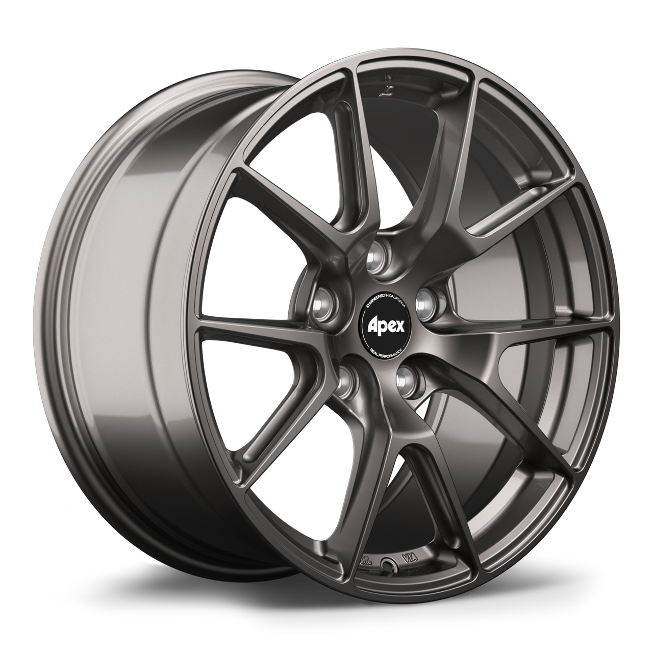 Apex VS-5 17x8.5 Anthracite flow formed wheel with 5x120 bolt pattern ET40 and 72.56mm center bore VS51785ET40-5120-7256-AN