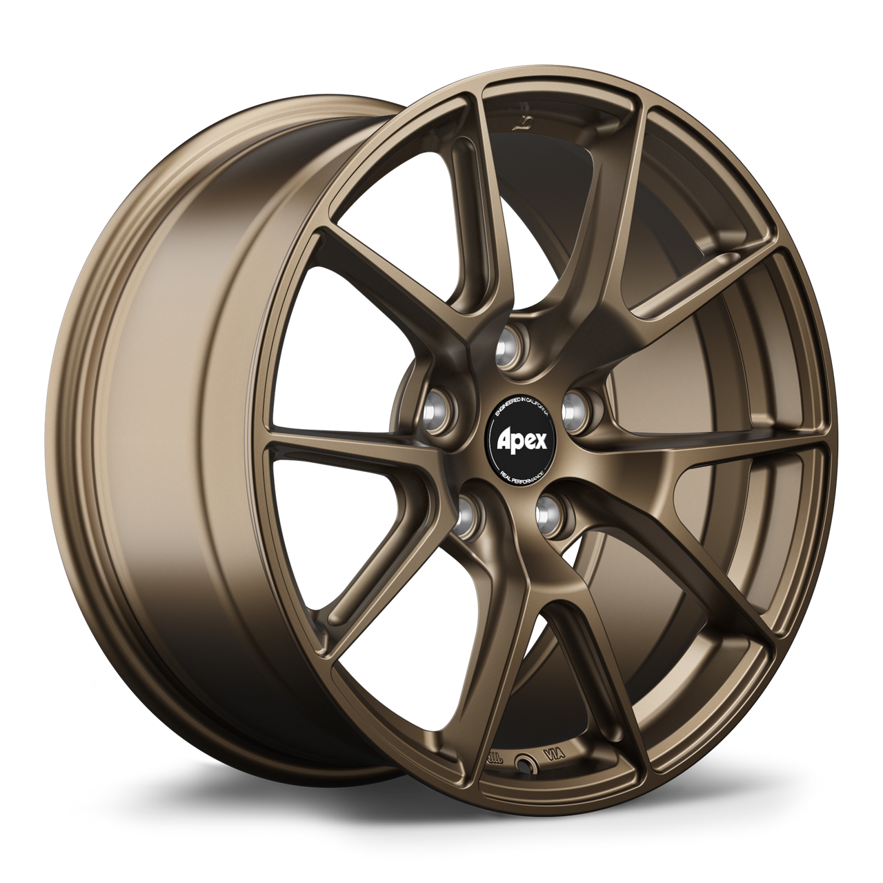 Apex VS-5 17x8.5 Satin Bronze flow formed wheel with 5x112 bolt pattern ET43 and 57.1mm center bore VS51785ET43-5112-571-SBZ
