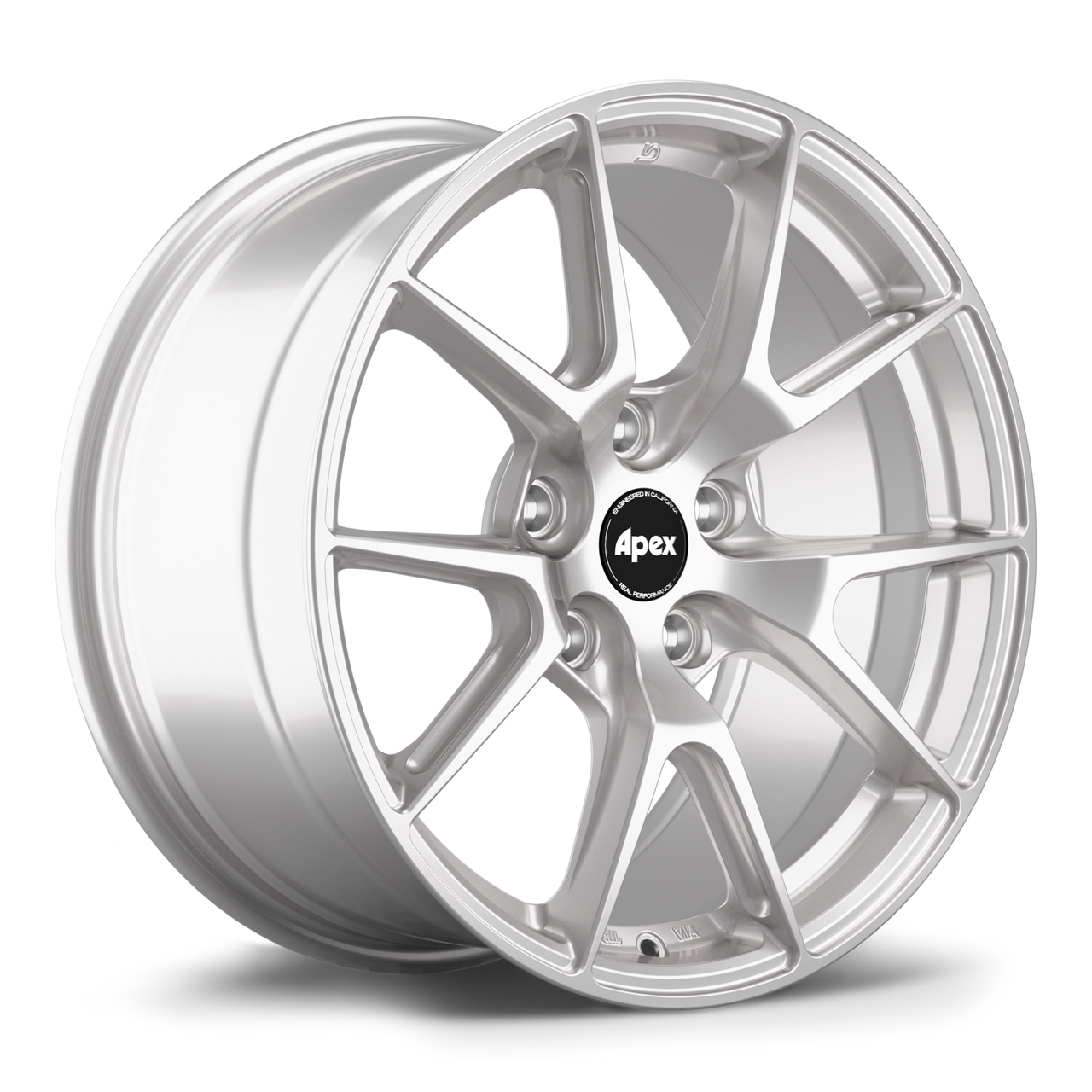 Apex VS-5 17x8.5 Race Silver flow formed wheel with 5x100 bolt pattern ET44 and 56.1mm center bore VS51785ET44-5100-561-RS