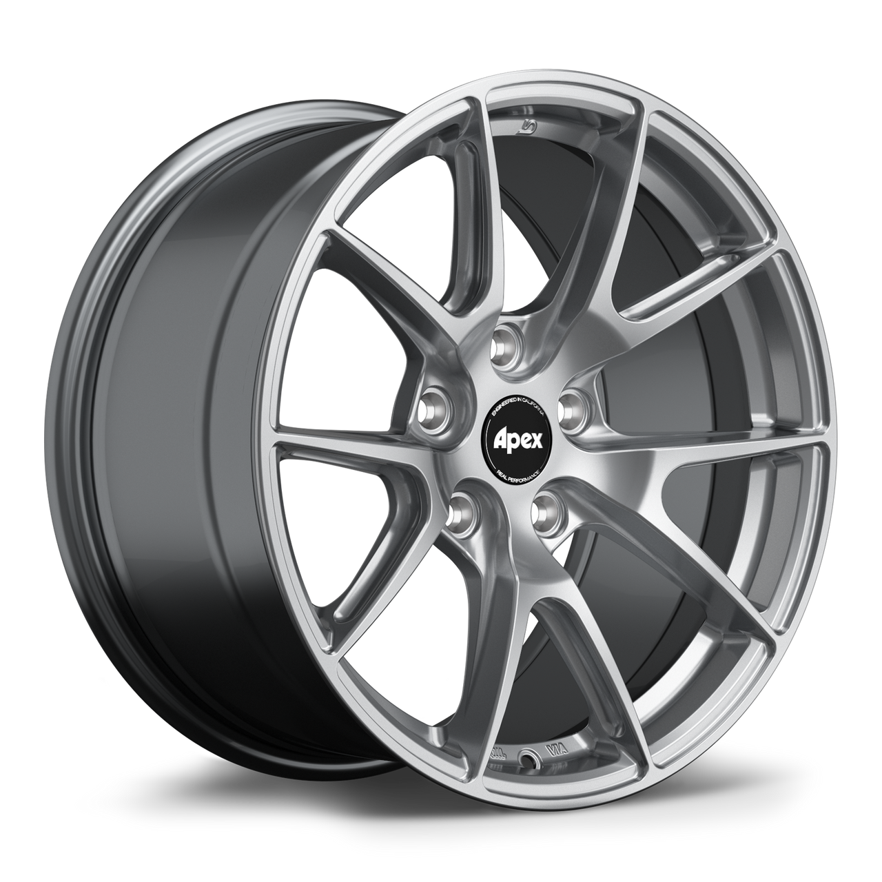 Apex VS-5 17x9.5 Hyper Black flow formed wheel with 5x120 bolt pattern ET35 and 72.56mm center bore VS51795ET35-5120-7256-NHBK