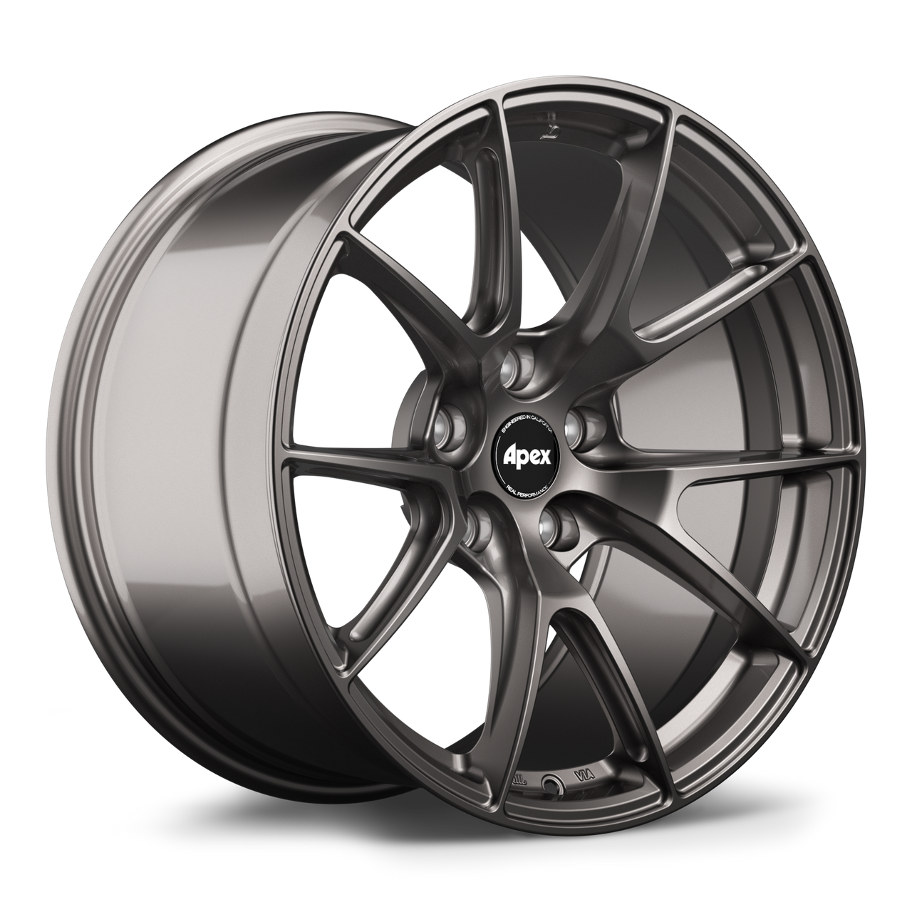 Apex VS-5 18x10.5 Anthracite flow formed wheel with 5x120 bolt pattern ET22 offset and 72.56mm center bore VS518105ET22-5120-7256-AN