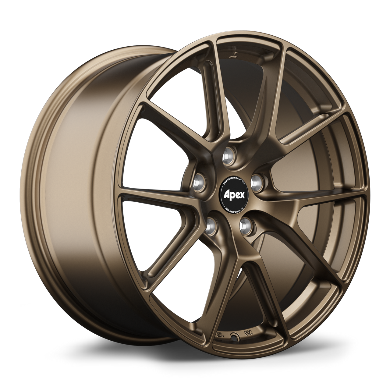 Apex VS-5 18x10 Satin Bronze flow formed wheel with 5x120.65 bolt pattern ET58 offset and 70.3mm center bore VS51810ET58-512065-703-SBZ