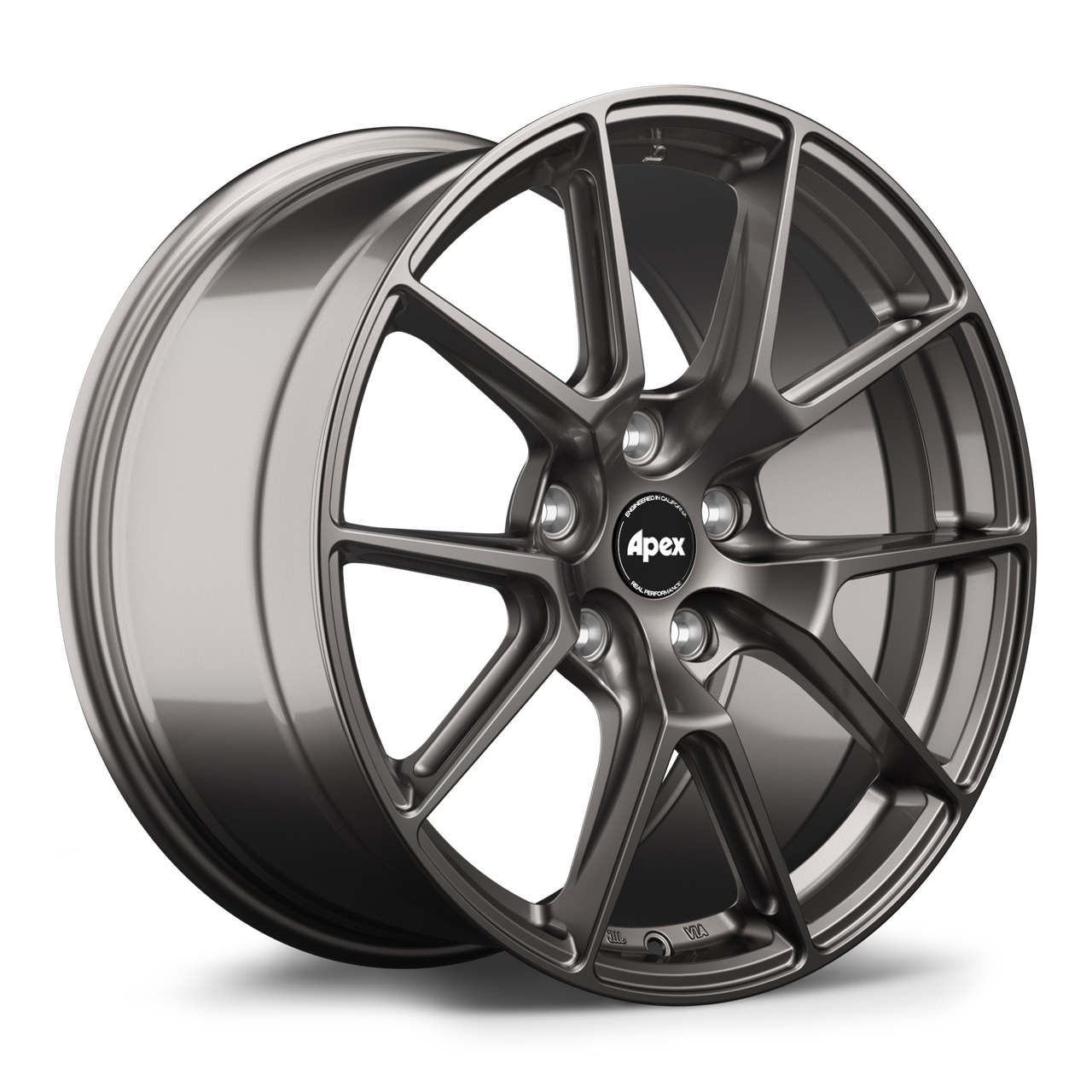 Apex VS-5 18x8.5 Anthracite flow formed wheel with 5x120 bolt pattern ET40 offset and 72.56mm center bore VS51885ET40-5120-7256-AN