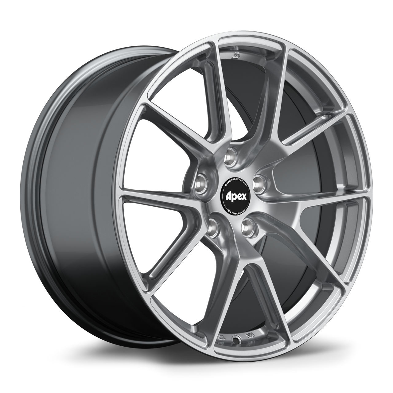 Apex VS-5 18x9 Hyper Black flow formed wheel with 5x112 bolt pattern ET42 offset and 57.1mm center bore VS5189ET42-5112-571-NHBK