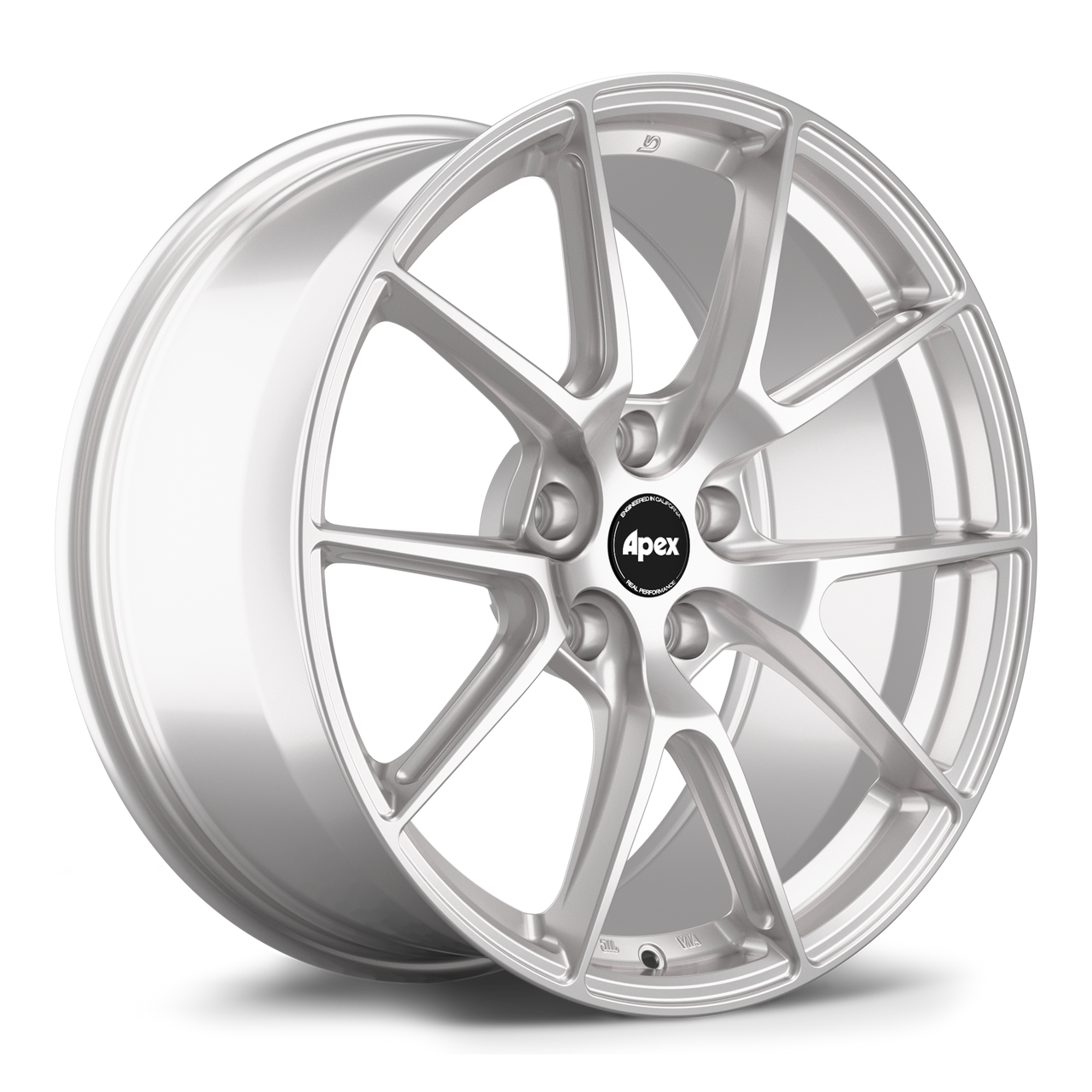 Apex VS-5 19x10 Flow Formed Wheel Race Silver 5x114.3 ET40 part number VS51910ET40-51143-705-RS