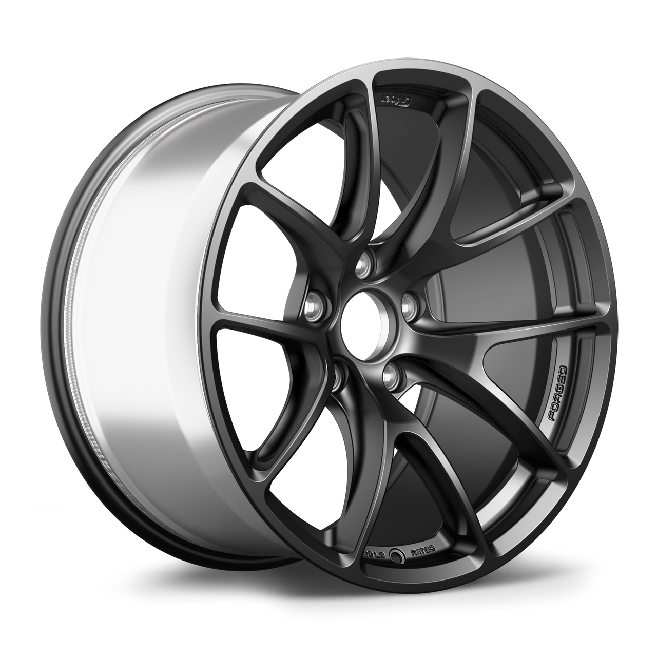 Apex VS-5RE 18x10 Satin Black forged wheel with 5x120 bolt pattern ET25 and 72.56mm center bore part VS5RE1810ET25-5120-7256-NSBK