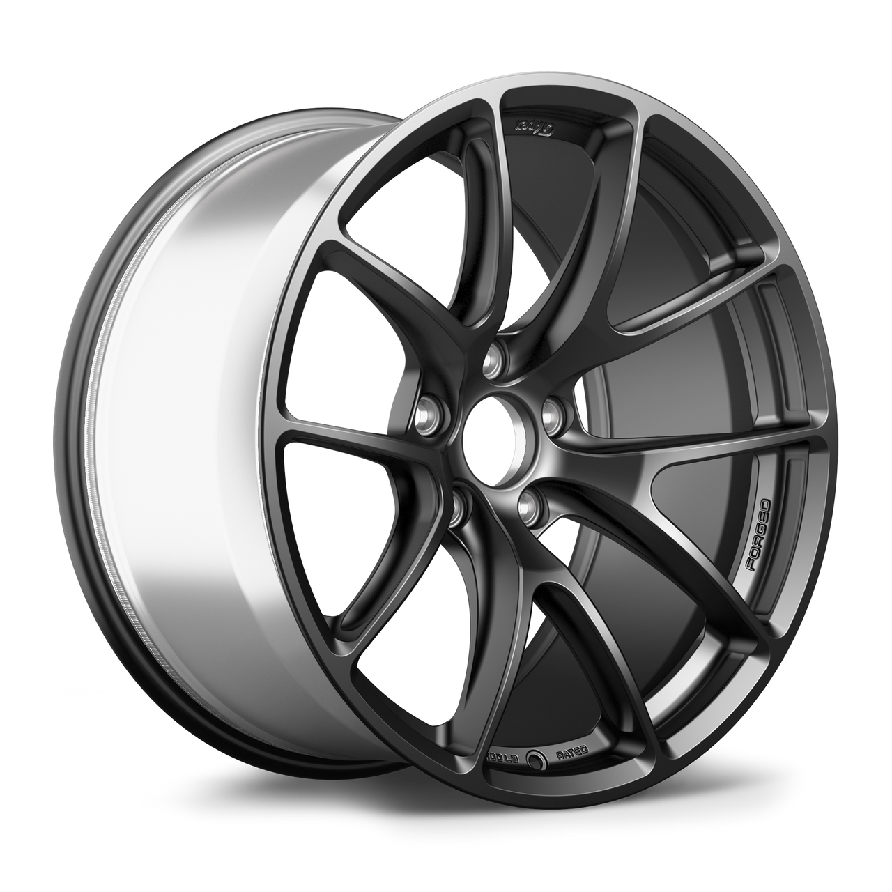 Satin Black Apex VS-5RE Enduro forged wheel for BMW with 72.56mm center bore and 2100 pound load rating part VS5RE1911ET44-5120-7256-NSBK