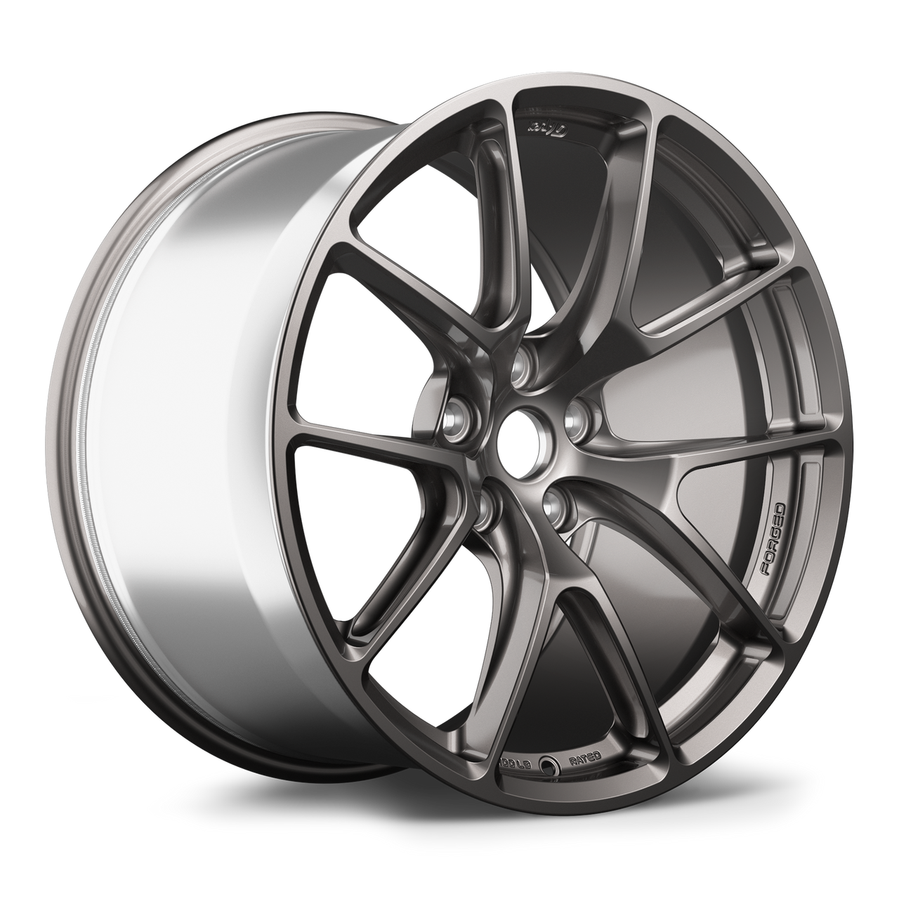 Apex VS-5RE 19x11 forged wheel in Anthracite for Porsche with 5x130 bolt pattern and ET48 offset part VS5RE1911ET48-5130-716-AN