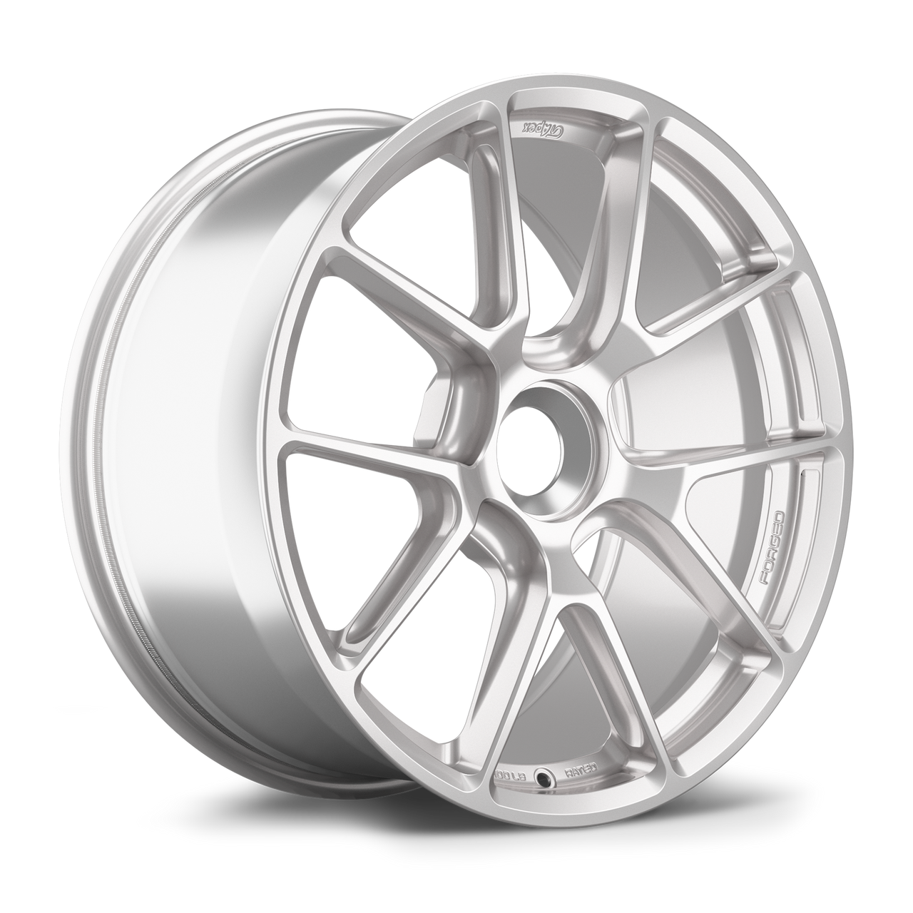 Apex VS-5RE 19x9.5 Race Silver forged wheel with Porsche center lock and ET50 offset VS5RE1995ET50-CL-PS-RS