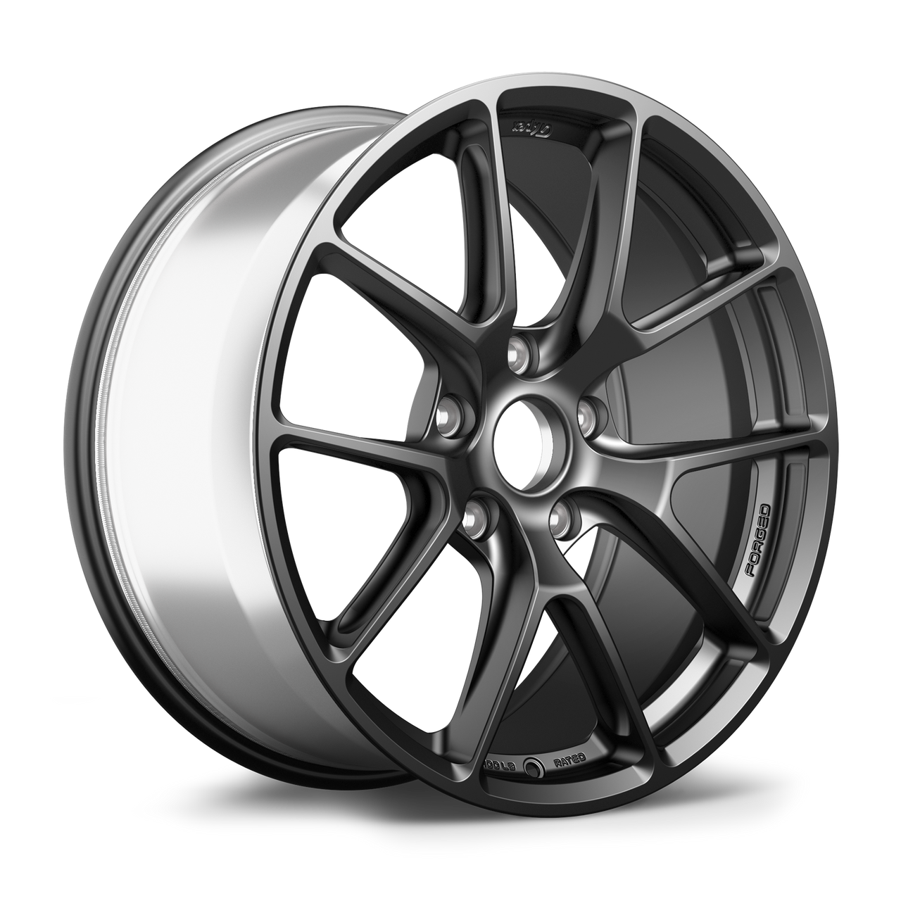Apex VS-5RE 19x9 Satin Black forged wheel with 5x130 bolt pattern and ET48 offset for Porsche VS5RE199ET48-5130-716-NSBK