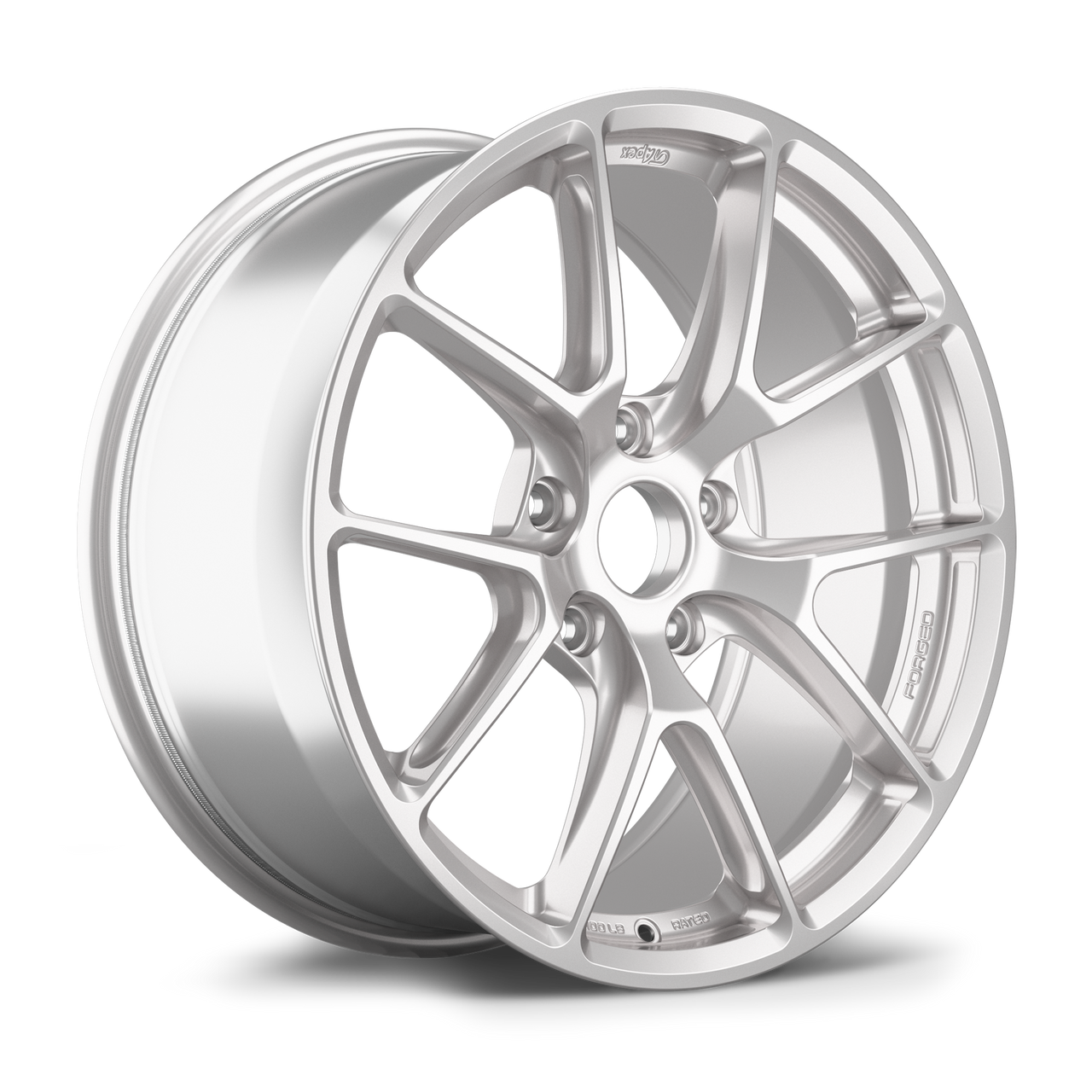 Apex VS-5RE 19x9 Race Silver forged wheel with 5x130 bolt pattern and ET48 offset for Porsche VS5RE199ET48-5130-716-RS