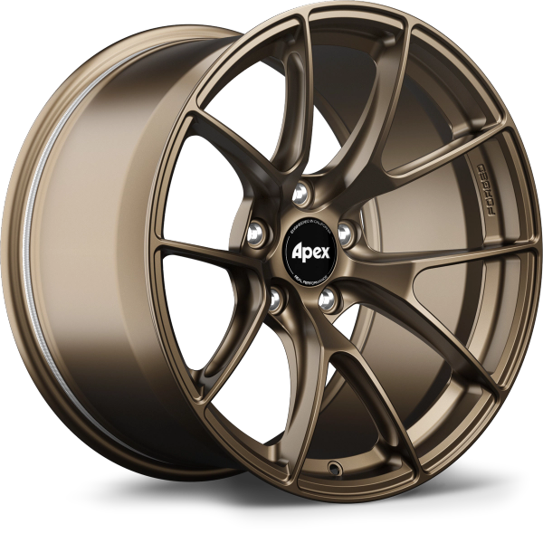 Apex VS-5RS 17x8.5 forged wheel in Satin Gold with 5x100 bolt pattern ET44 offset and 56.1mm center bore VS5RS1785ET44-5100-561-SGD