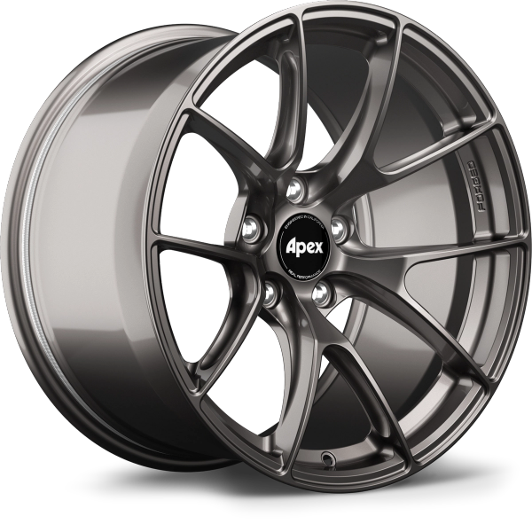 Apex VS-5RS 17x8 forged wheel in Anthracite with 5x100 bolt pattern ET40 offset and 56.1mm center bore part VS5RS178ET40-5100-561-AN