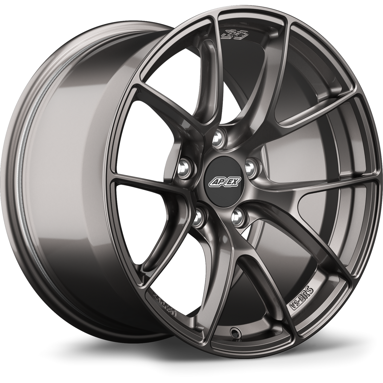 Apex VS-5RS 17x9.5 forged wheel in Anthracite with 5x120 bolt pattern ET35 offset and 72.56mm center bore part VS5RS1795ET35-5120-7256-AN